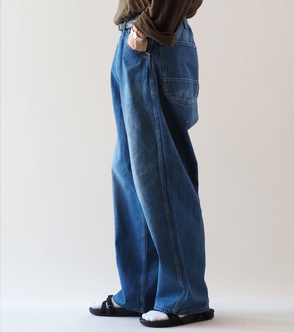 orslow Wide Fit 30's Painter Pants , Denim Used