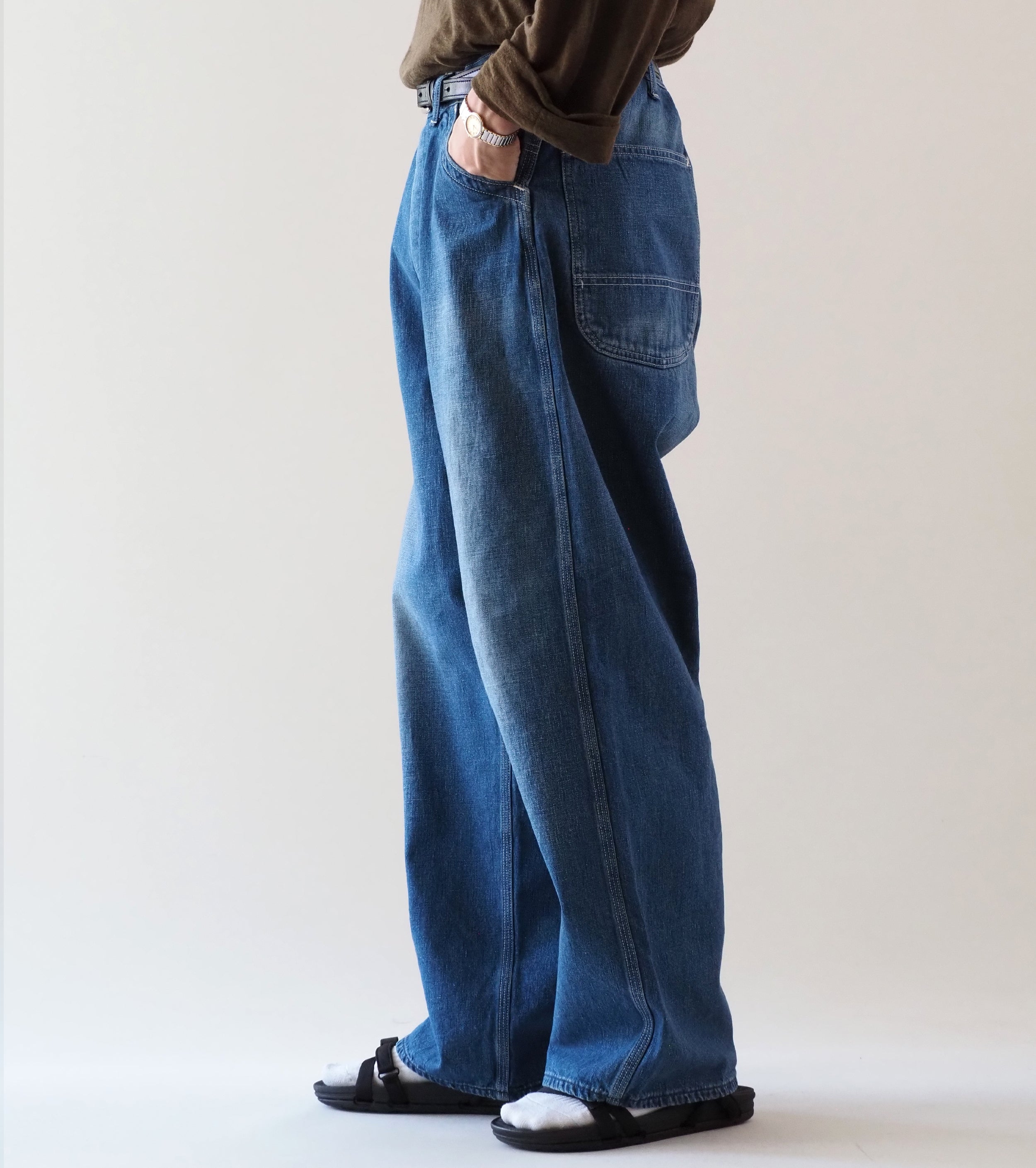 orslow Wide Fit 30's Painter Pants , Denim Used