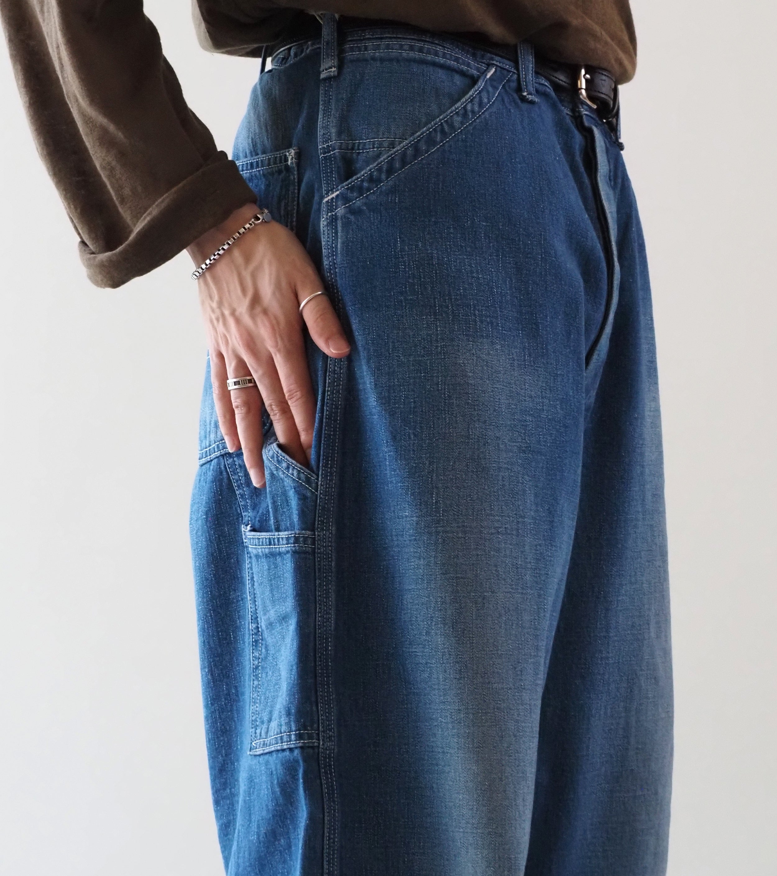 orslow Wide Fit 30's Painter Pants , Denim Used