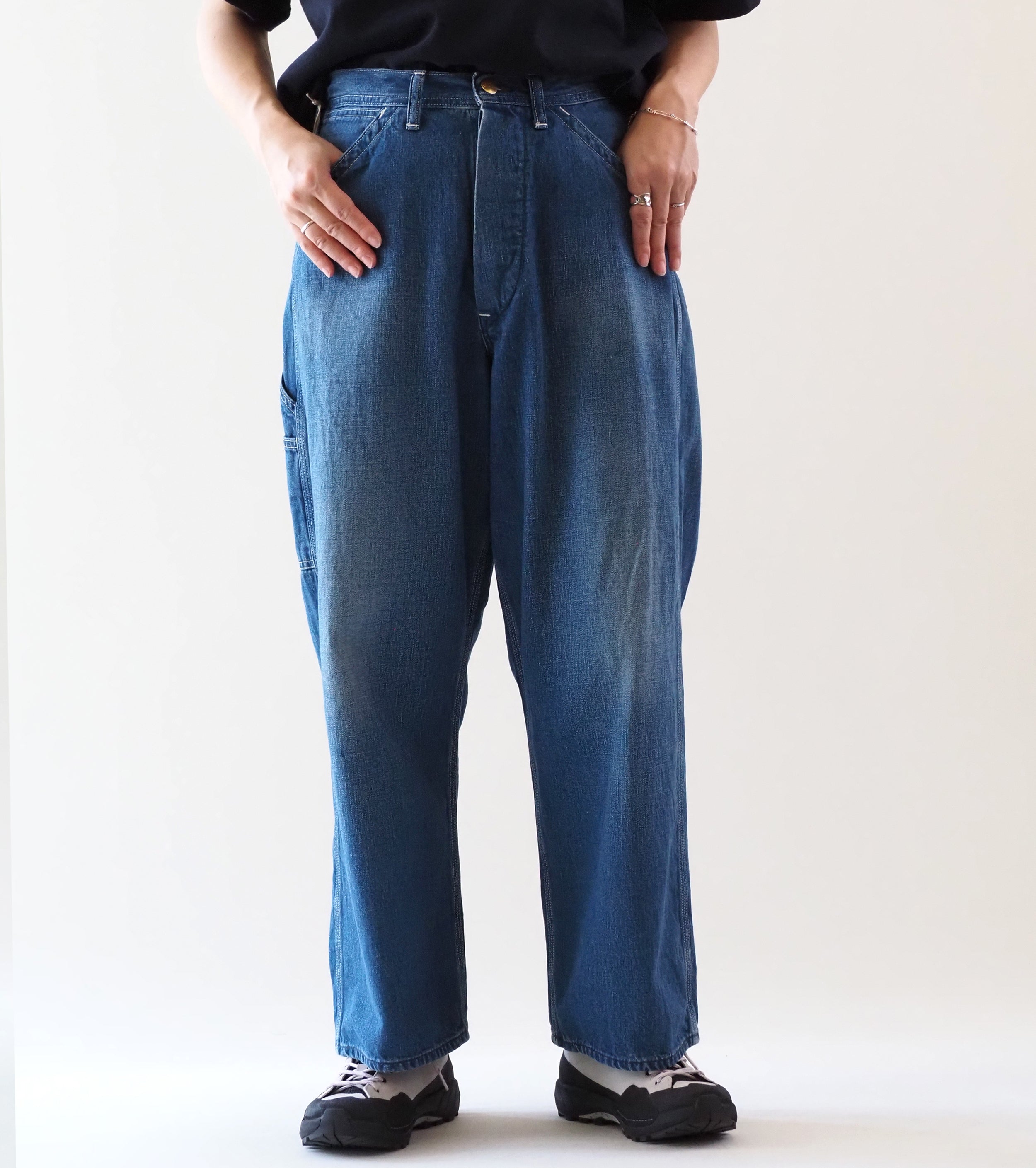 orslow  Women's Wide Fit 30's Painter Pants , Denim Used
