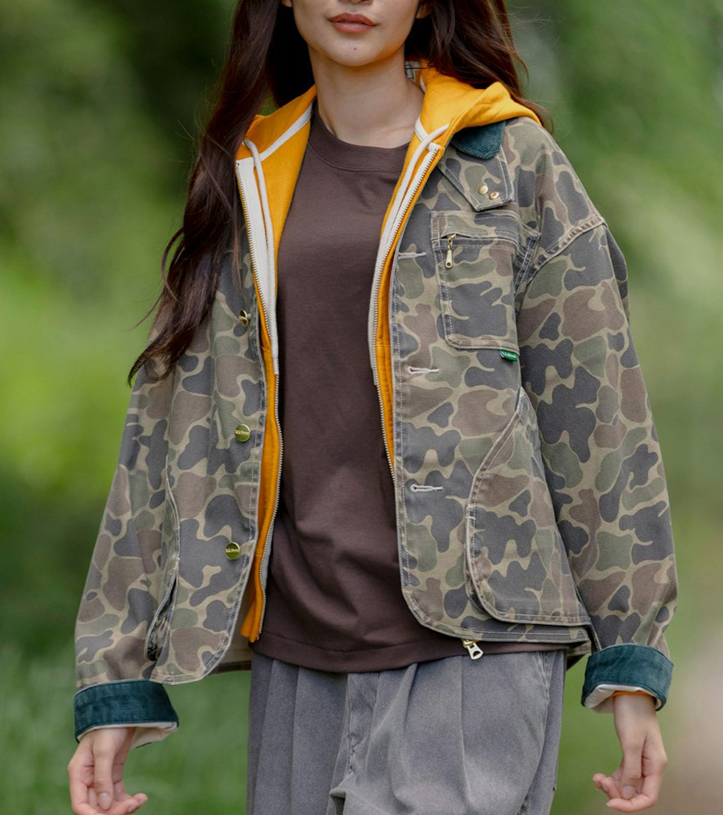 L.L.Bean JAPAN EDITION ウィメンズ プロスペクト ハーバー フィールド コート  , Hunter Camo