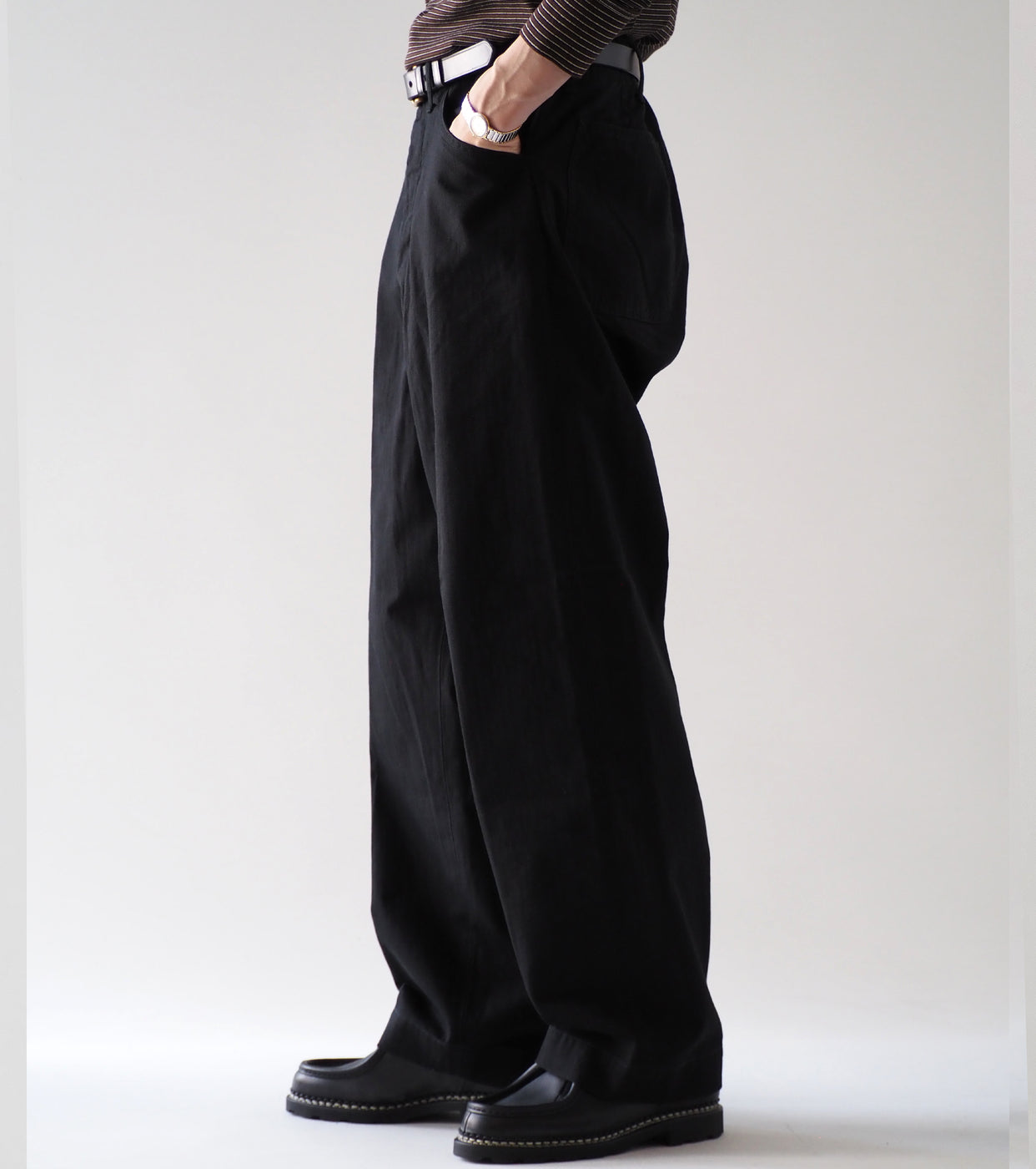orslow  U.S NAVY ワイドフィット ユーティリティ パンツ  , Black