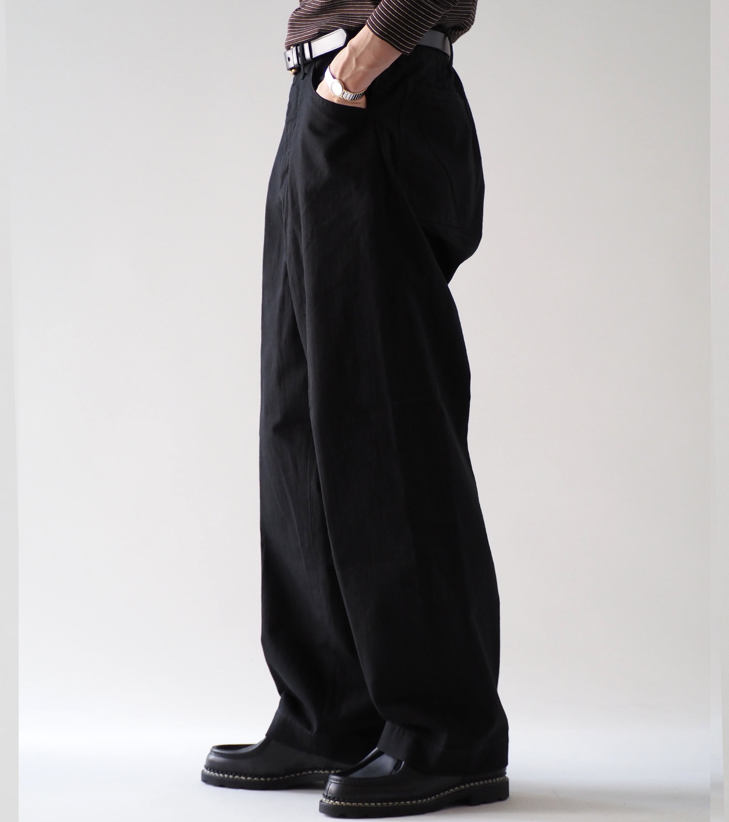 orslow  U.S NAVY ワイドフィット ユーティリティ パンツ  , Black
