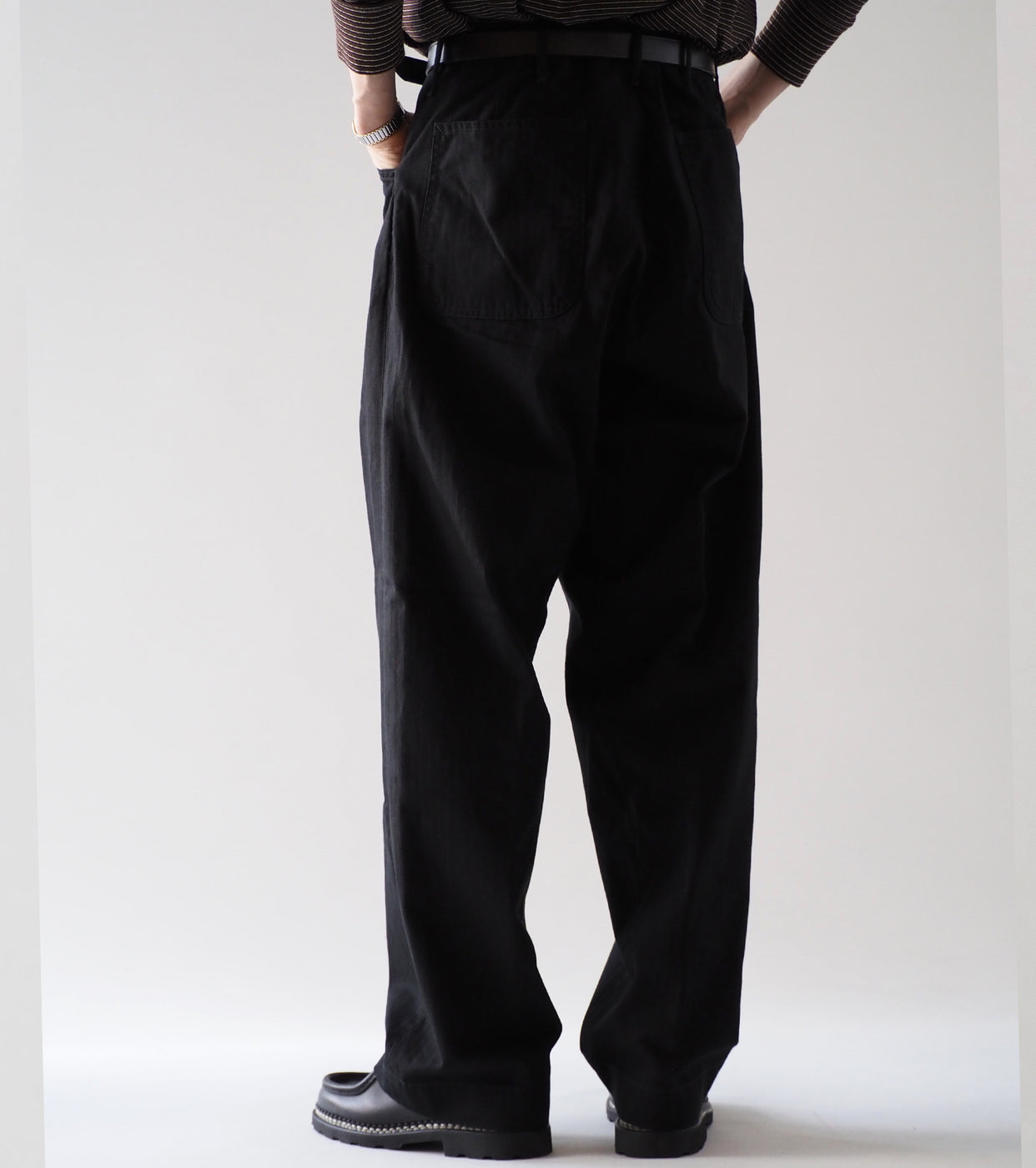 orslow  U.S NAVY ワイドフィット ユーティリティ パンツ  , Black