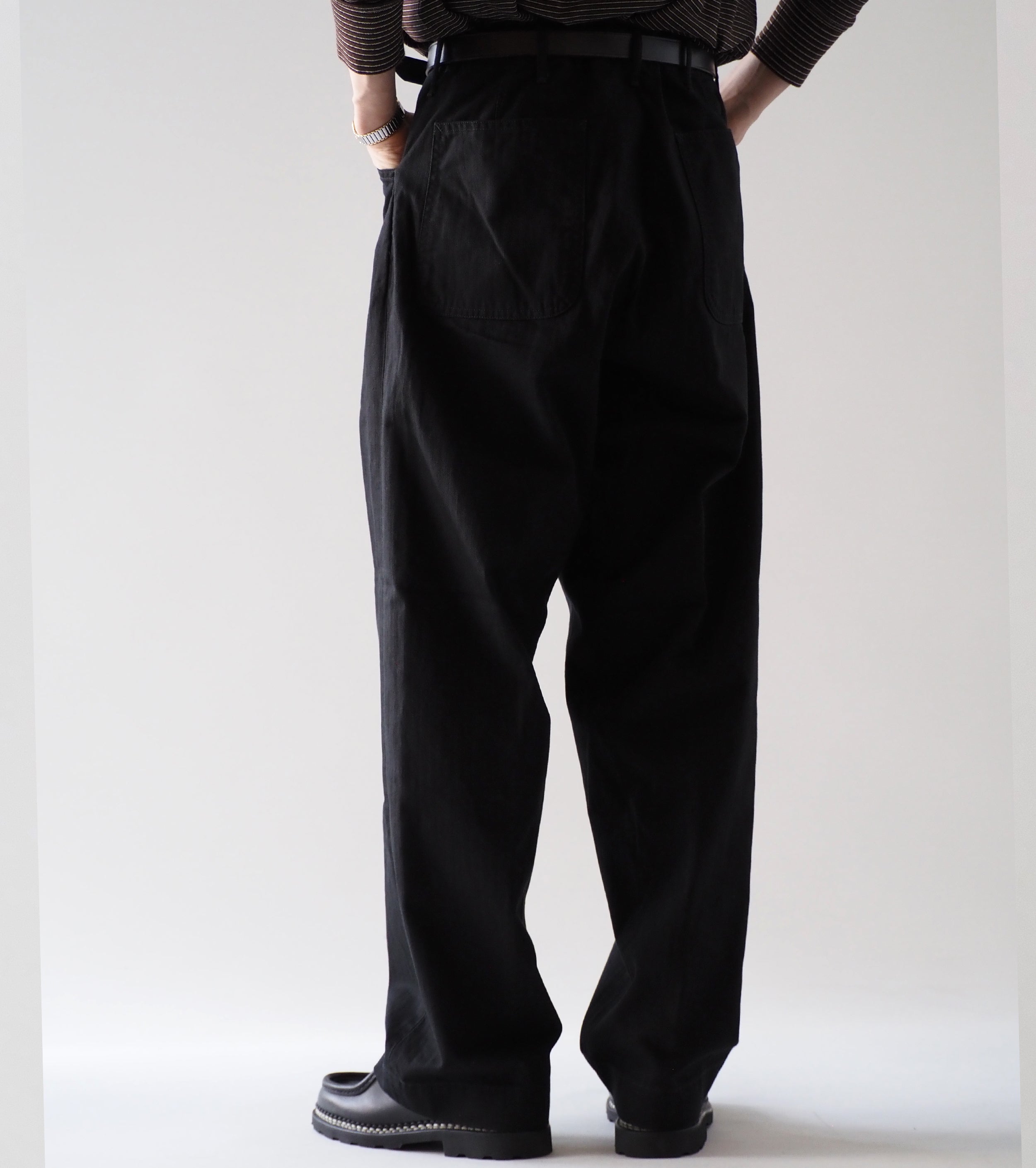 orslow  U.S NAVY ワイドフィット ユーティリティ パンツ  , Black