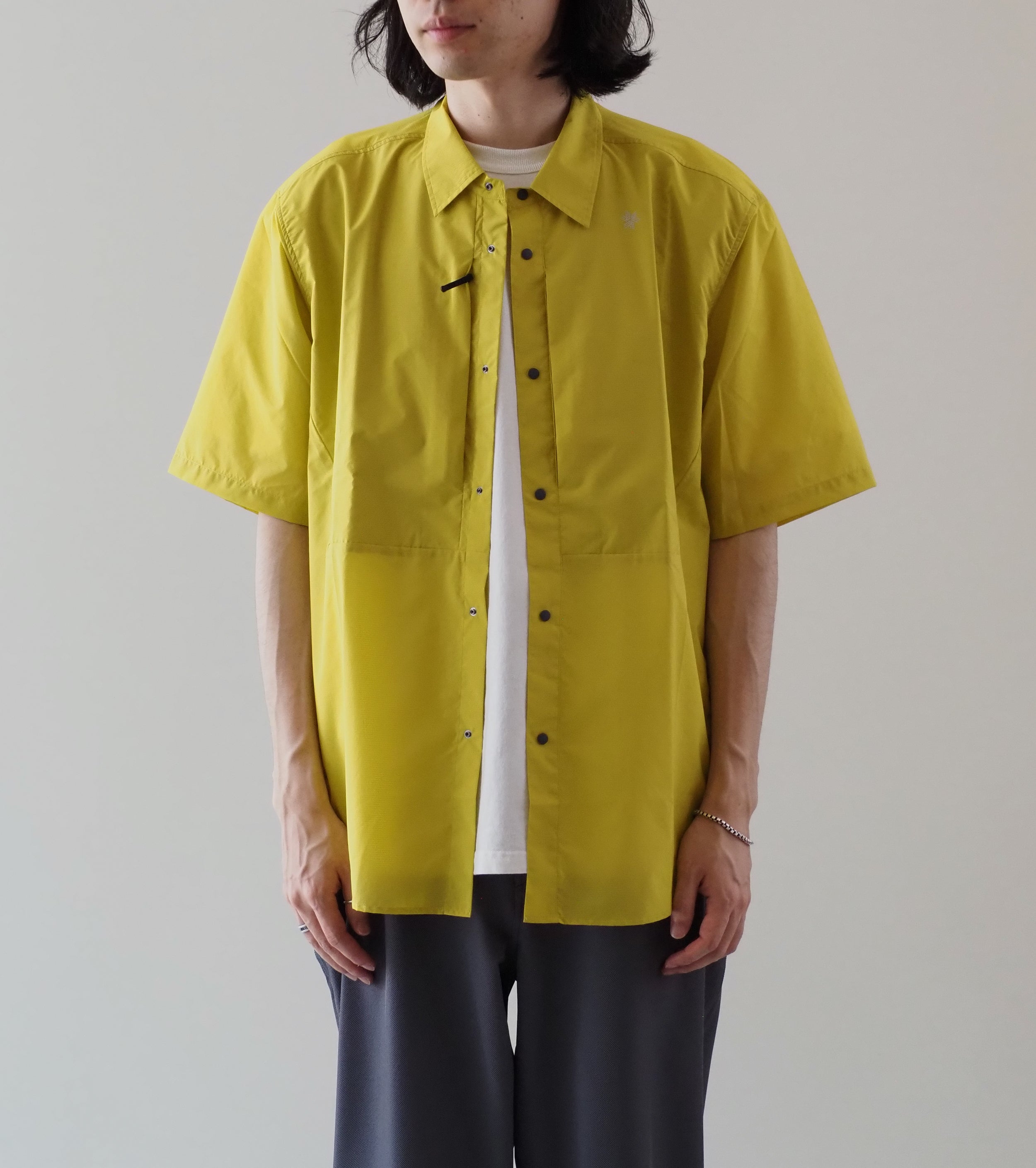 Goldwin パーテックス イクイリブリウム ショートスリーブ ウインドシャツ , Citronelle