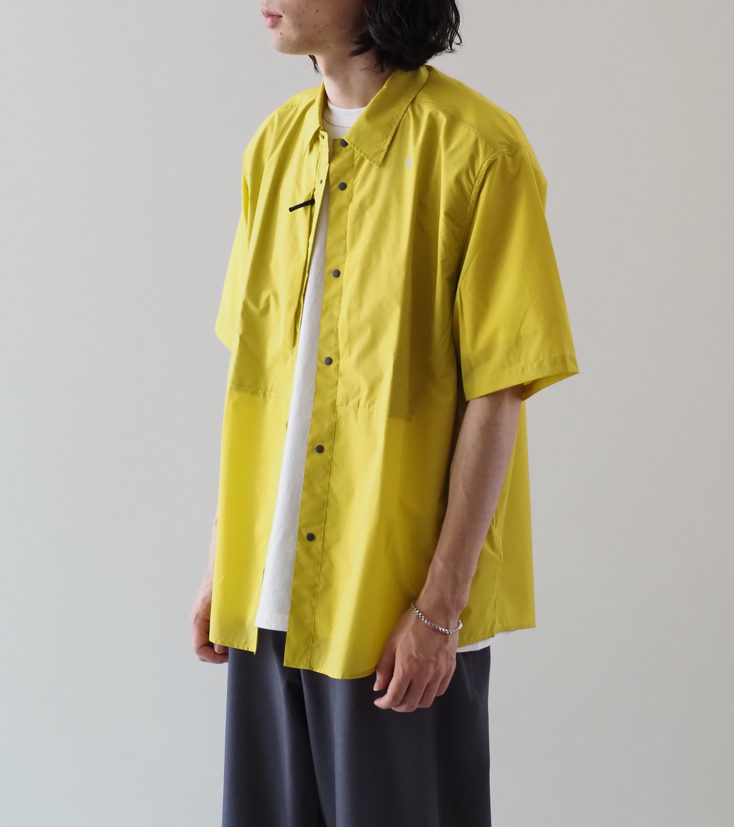 Goldwin パーテックス イクイリブリウム ショートスリーブ ウインドシャツ , Citronelle