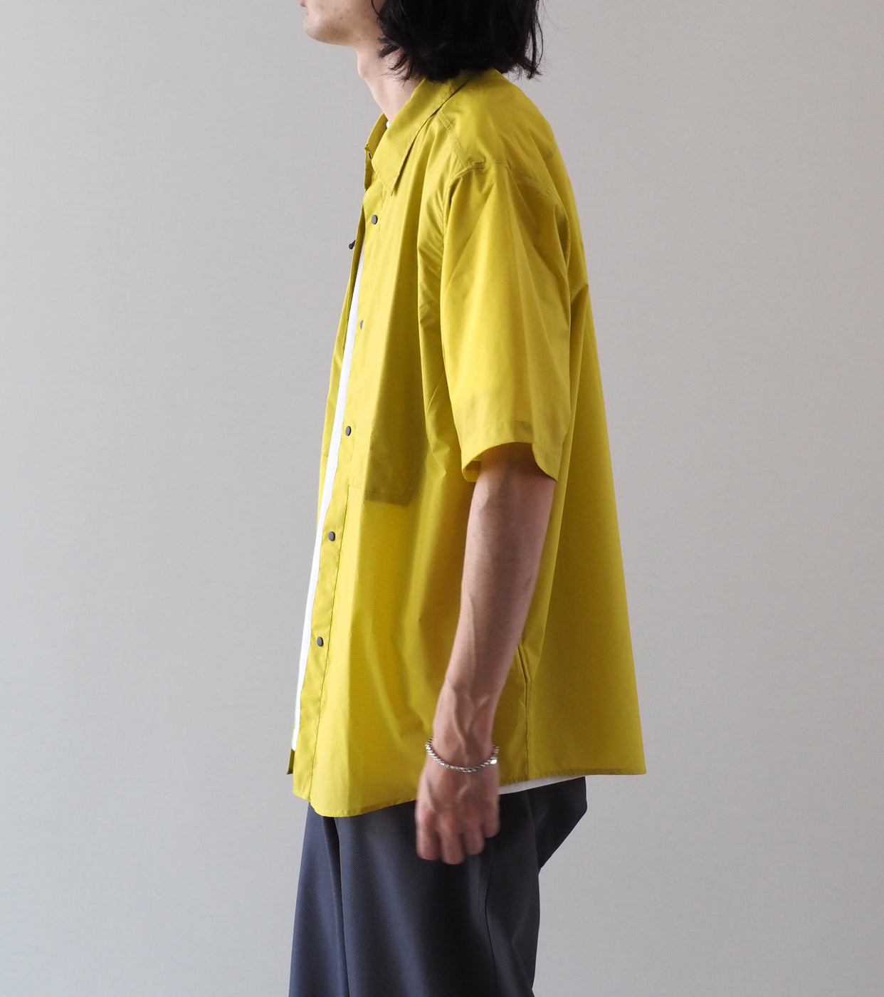 Goldwin パーテックス イクイリブリウム ショートスリーブ ウインドシャツ , Citronelle