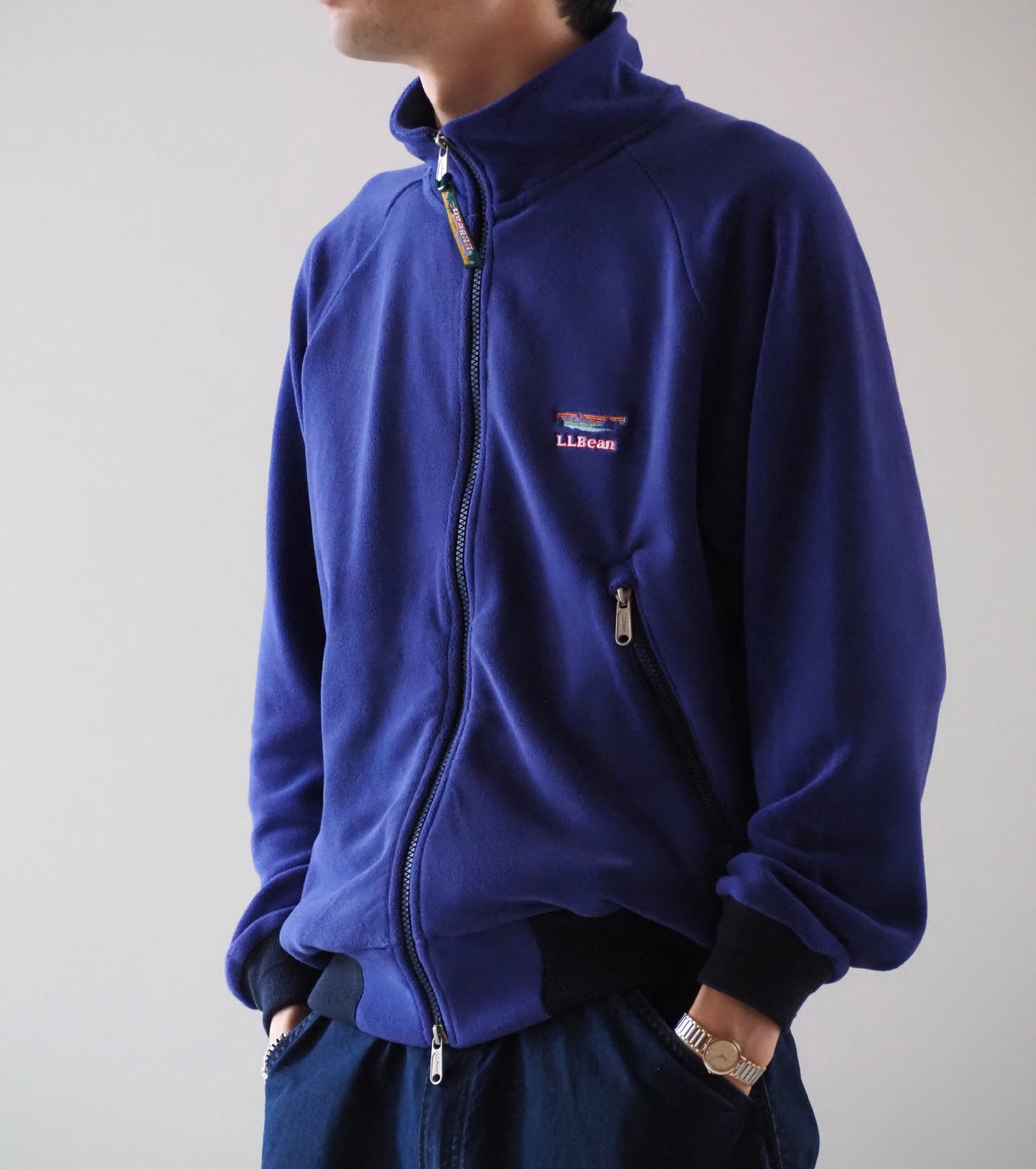 L.L.Bean JAPAN EDITION メンズ フランク フォート フリース ジャケット , Sky