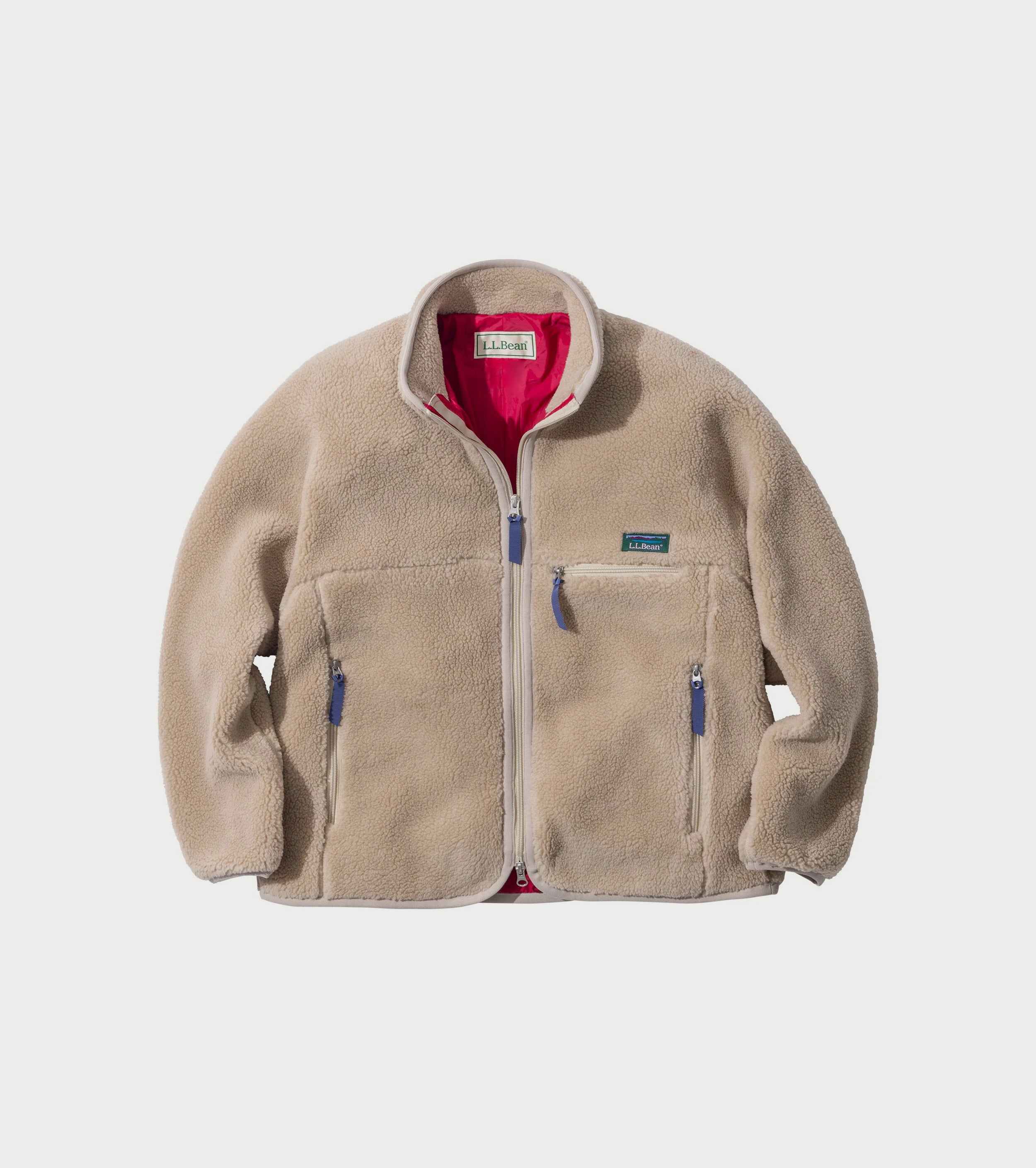 L.L.Bean JAPAN EDITION ウィメンズ トップシャム ボア フリース ジャケット ,Light Beige
