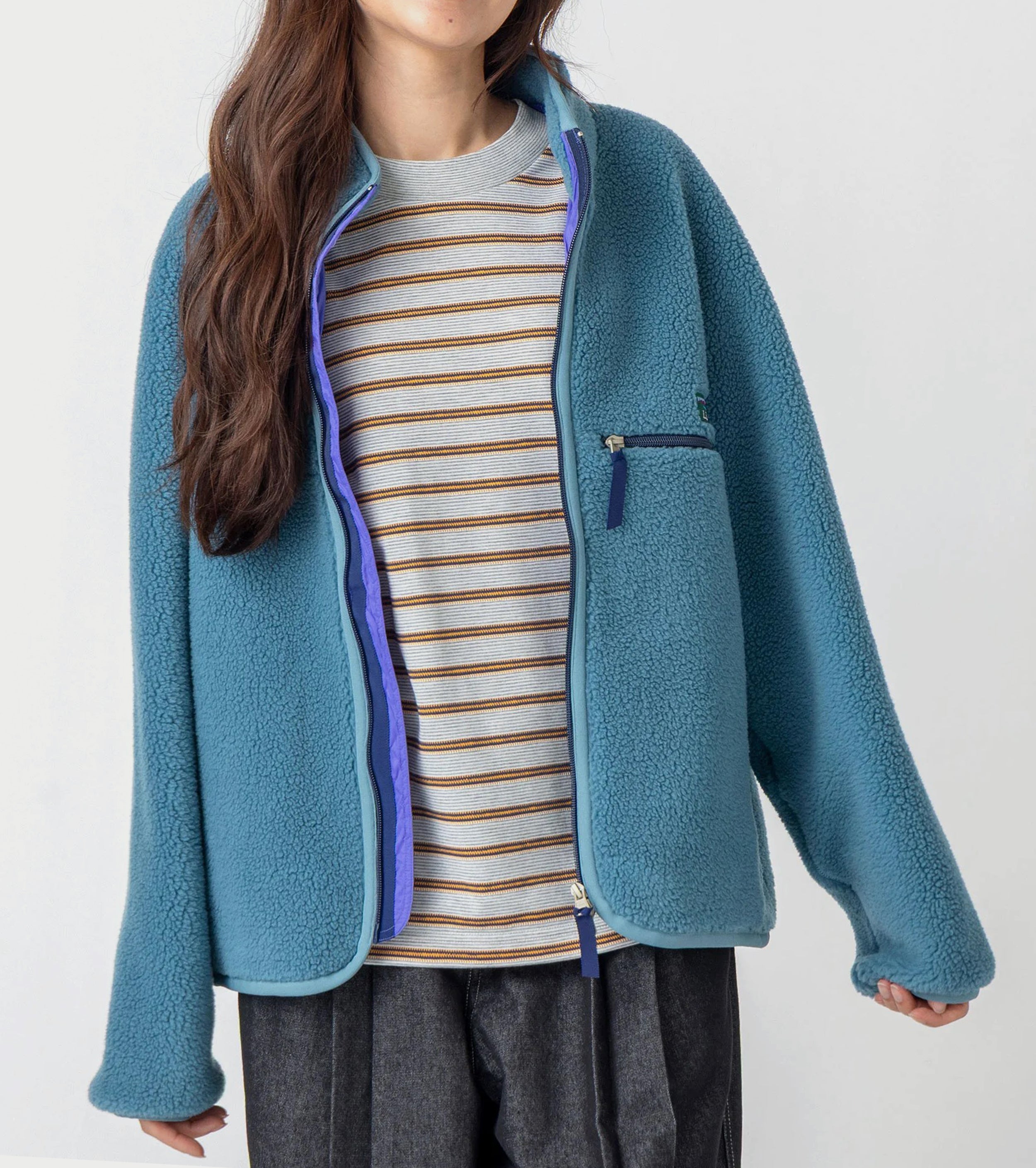 L.L.Bean JAPAN EDITION ウィメンズ トップシャム ボア フリース ジャケット , Muted Green