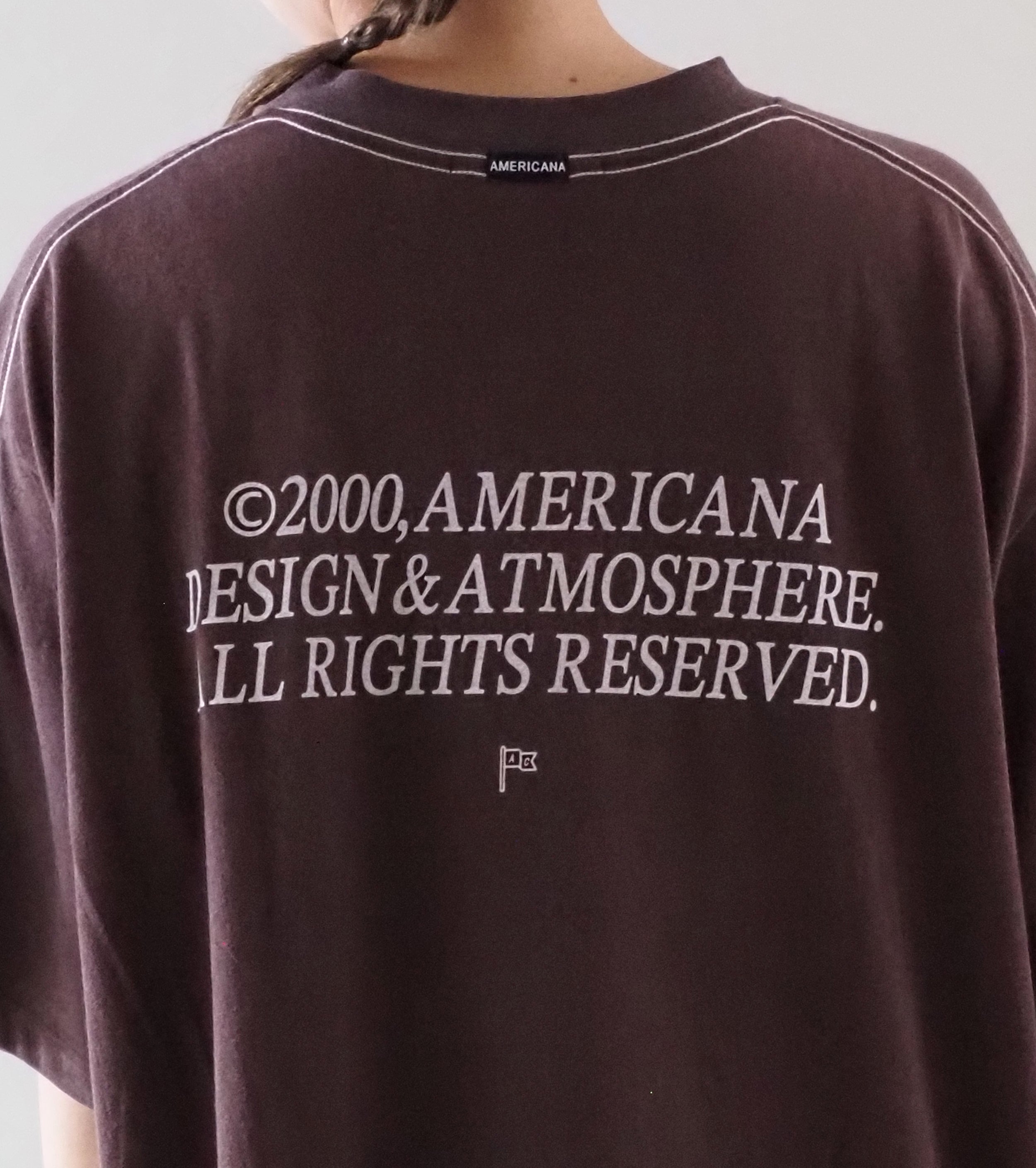 Americana BIG T-shirt , Brown