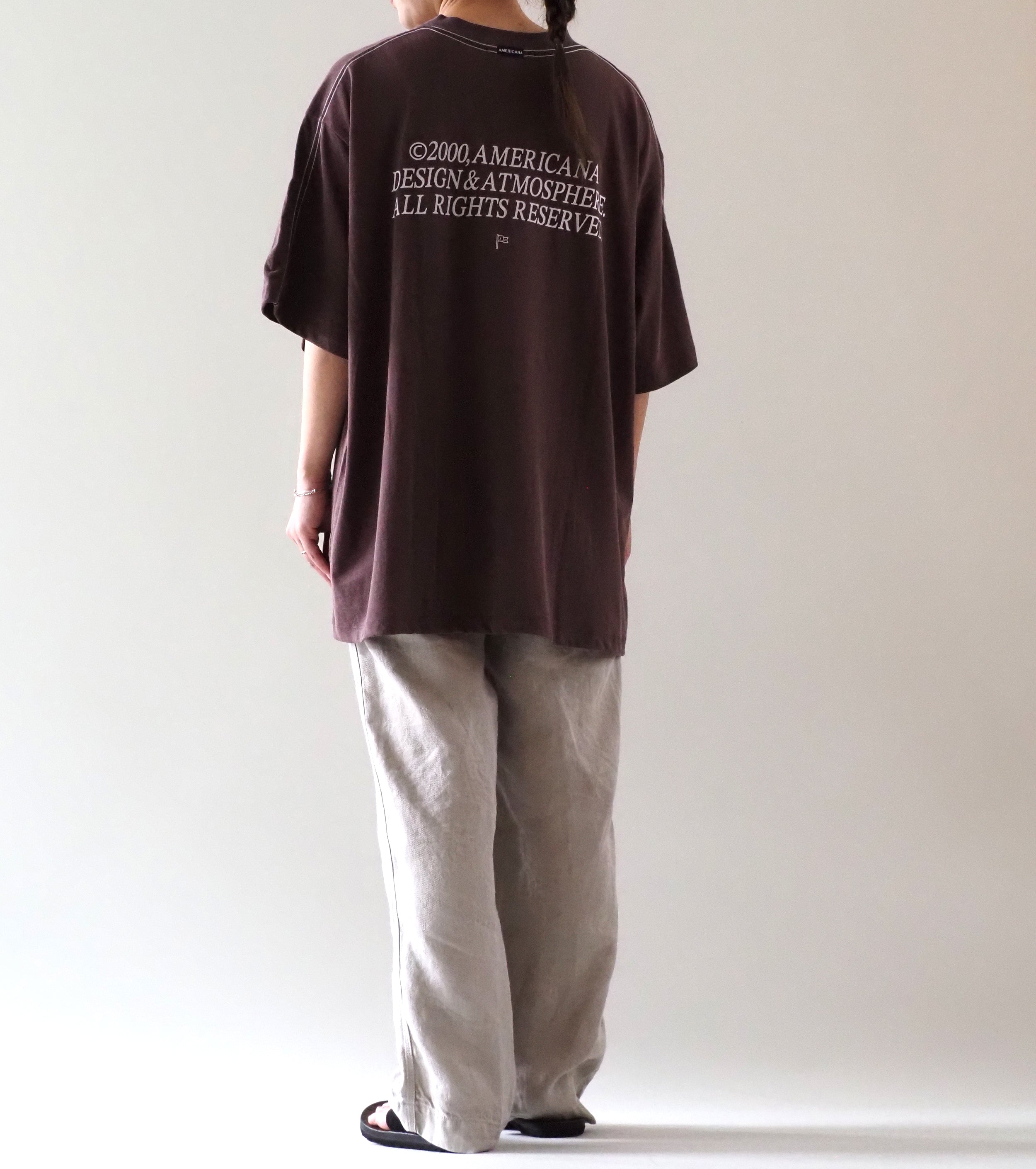 Americana BIG T-shirt , Brown