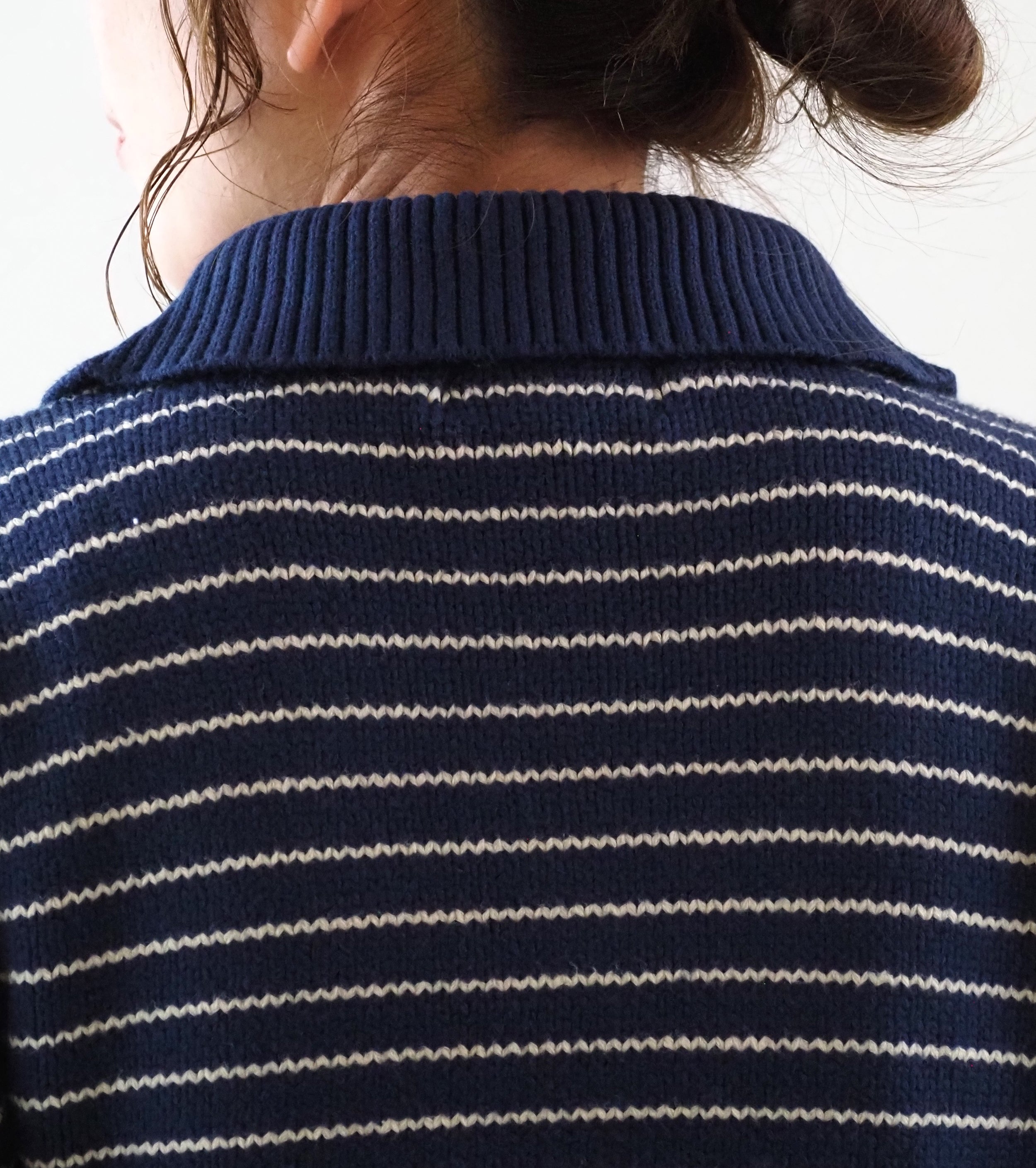 L.L.Bean JAPAN EDITION ウィメンズ ウェイン セーラー セーター , Navy × Ivory