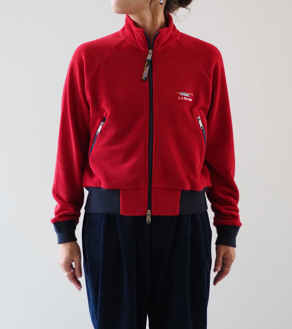 L.L.Bean JAPAN EDITION Women's Frankfort Fleece Jacket , Red