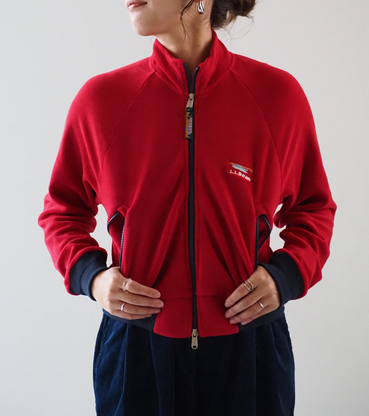 L.L.Bean JAPAN EDITION Women's Frankfort Fleece Jacket , Red