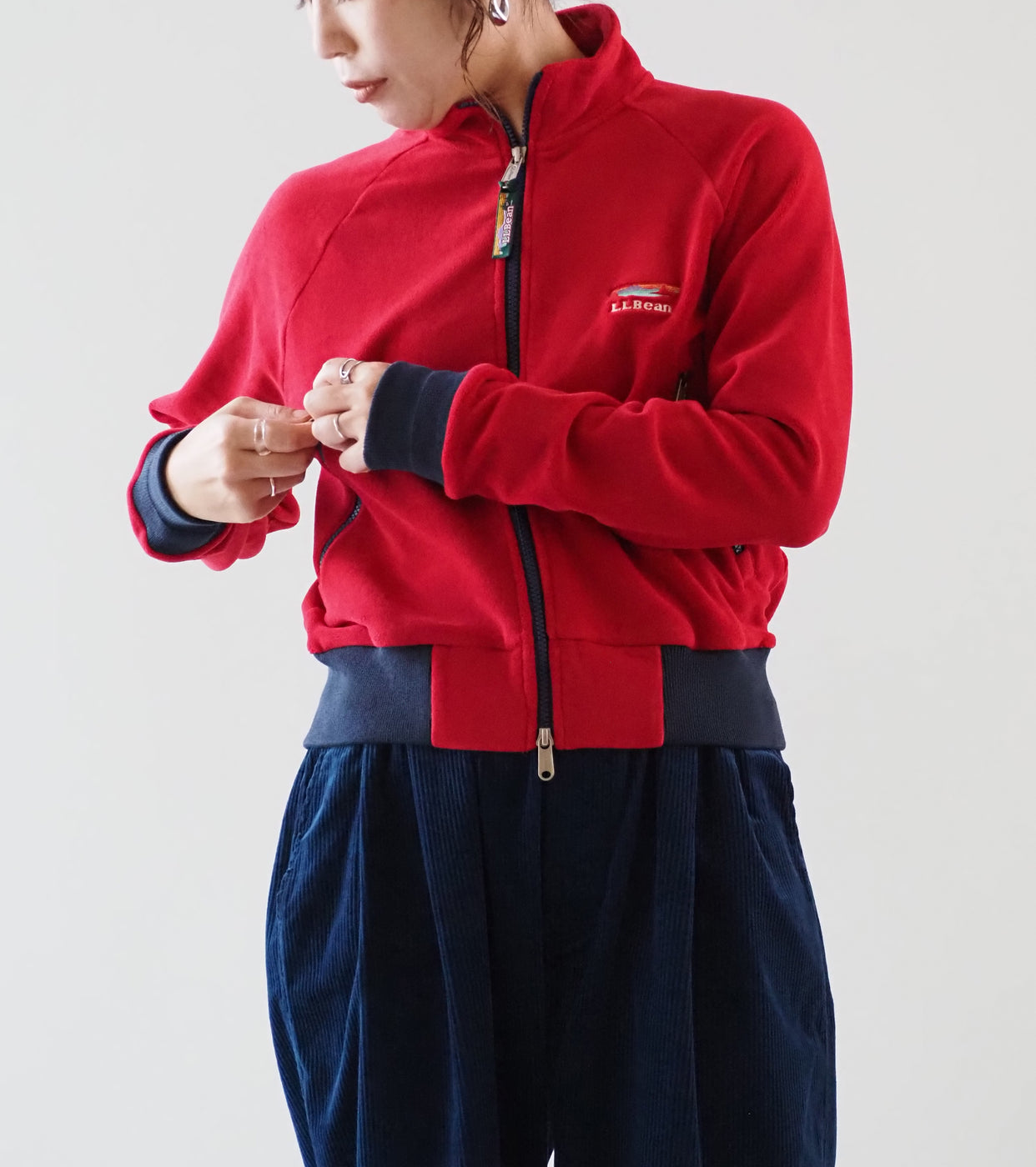 L.L.Bean JAPAN EDITION Women's Frankfort Fleece Jacket , Red