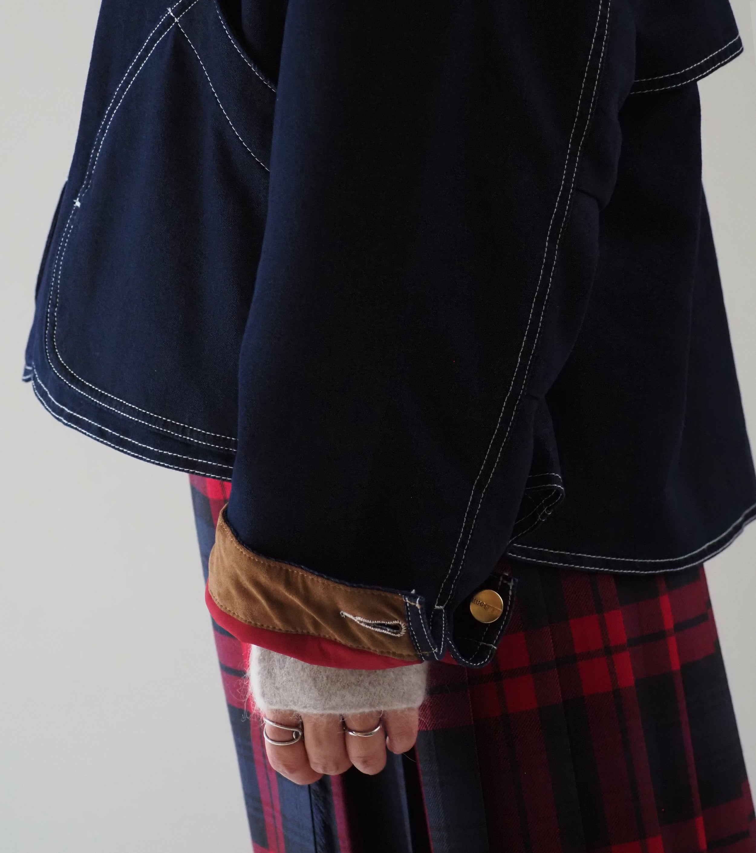 L.L.Bean JAPAN EDITION Women's Bean's Field Coat Fleece-Lined Indigo  , Blue