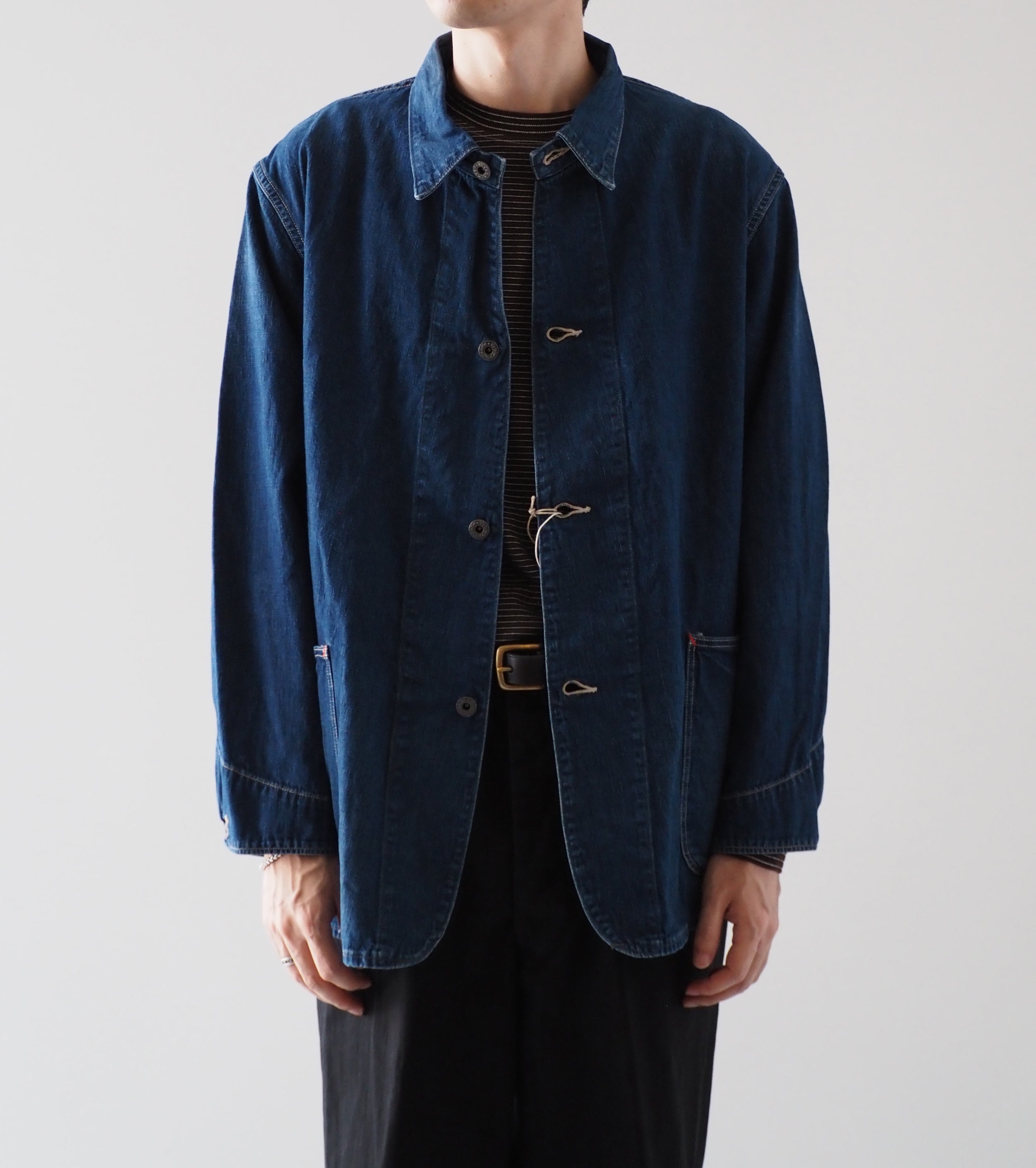 Orslow WWⅡ シンプリファイド デニム カバーオール ,  Vintage Indigo