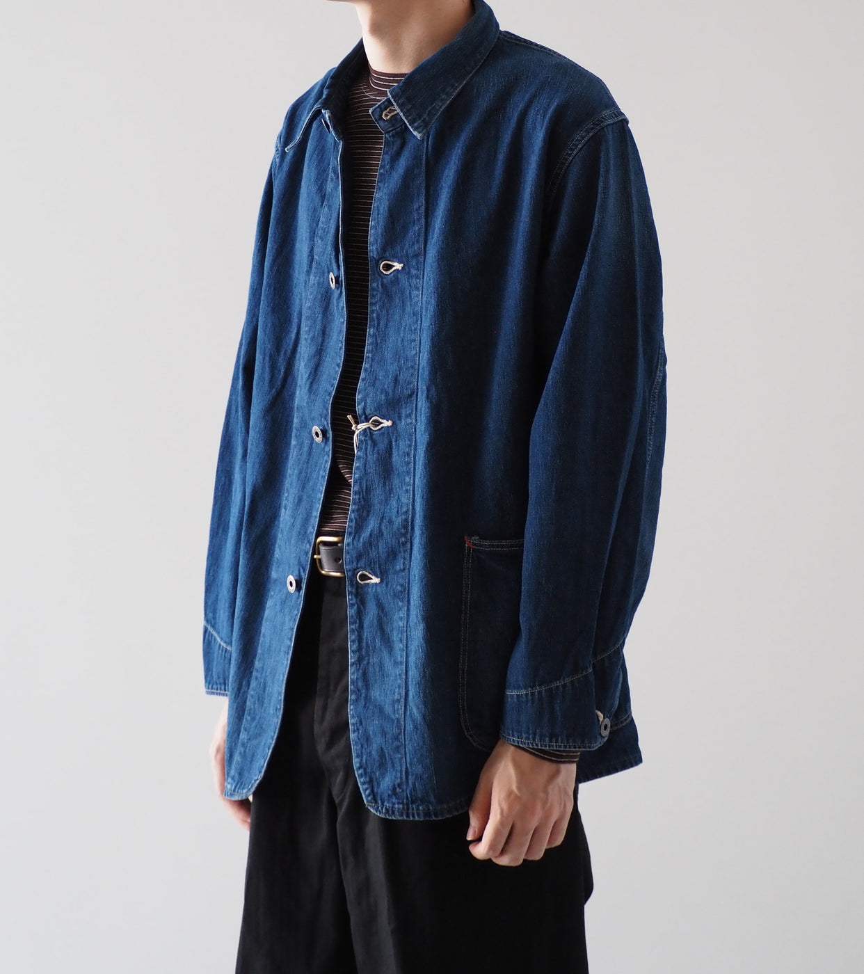Orslow WWⅡ シンプリファイド デニム カバーオール ,  Vintage Indigo