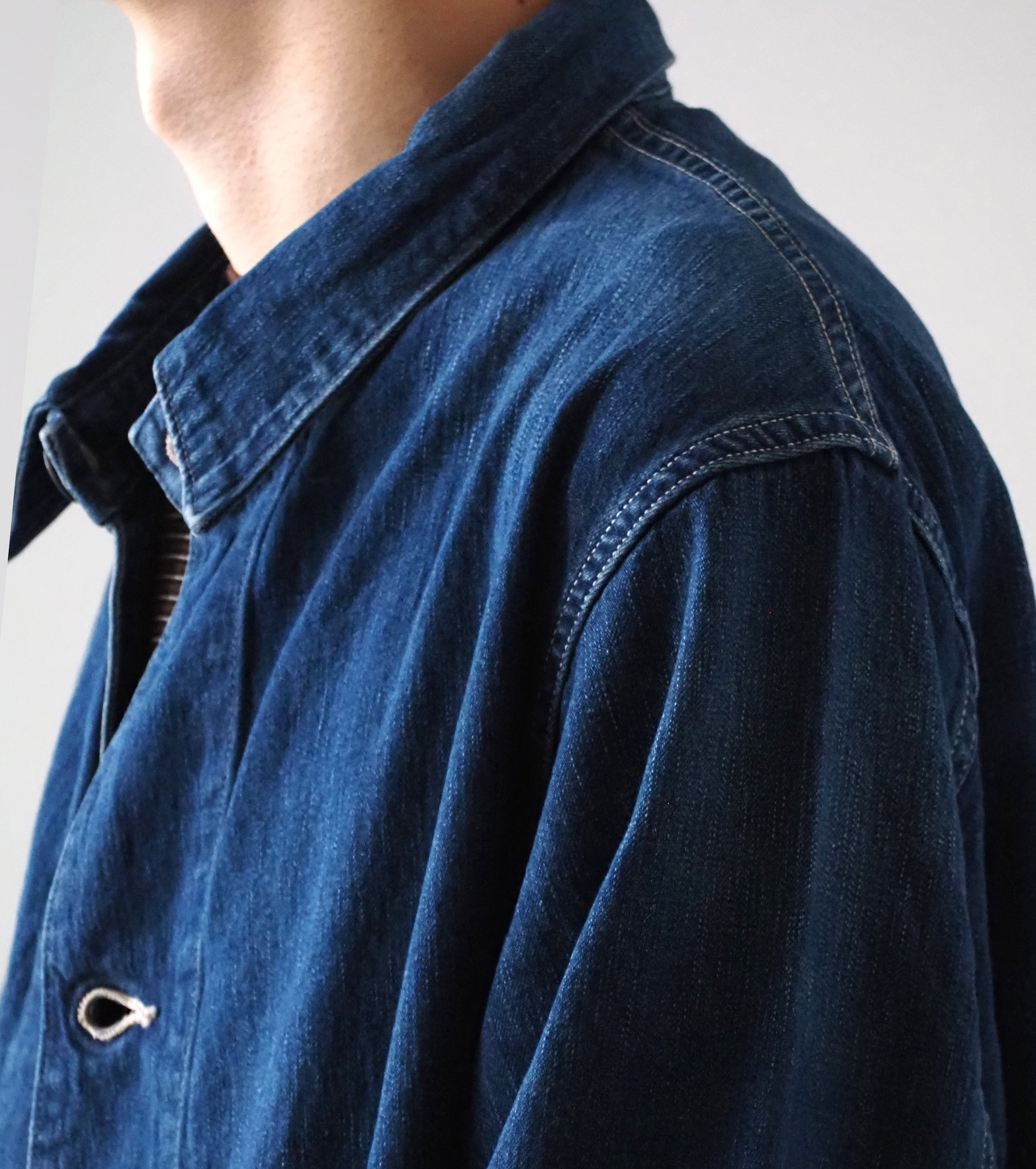Orslow WWⅡ シンプリファイド デニム カバーオール ,  Vintage Indigo