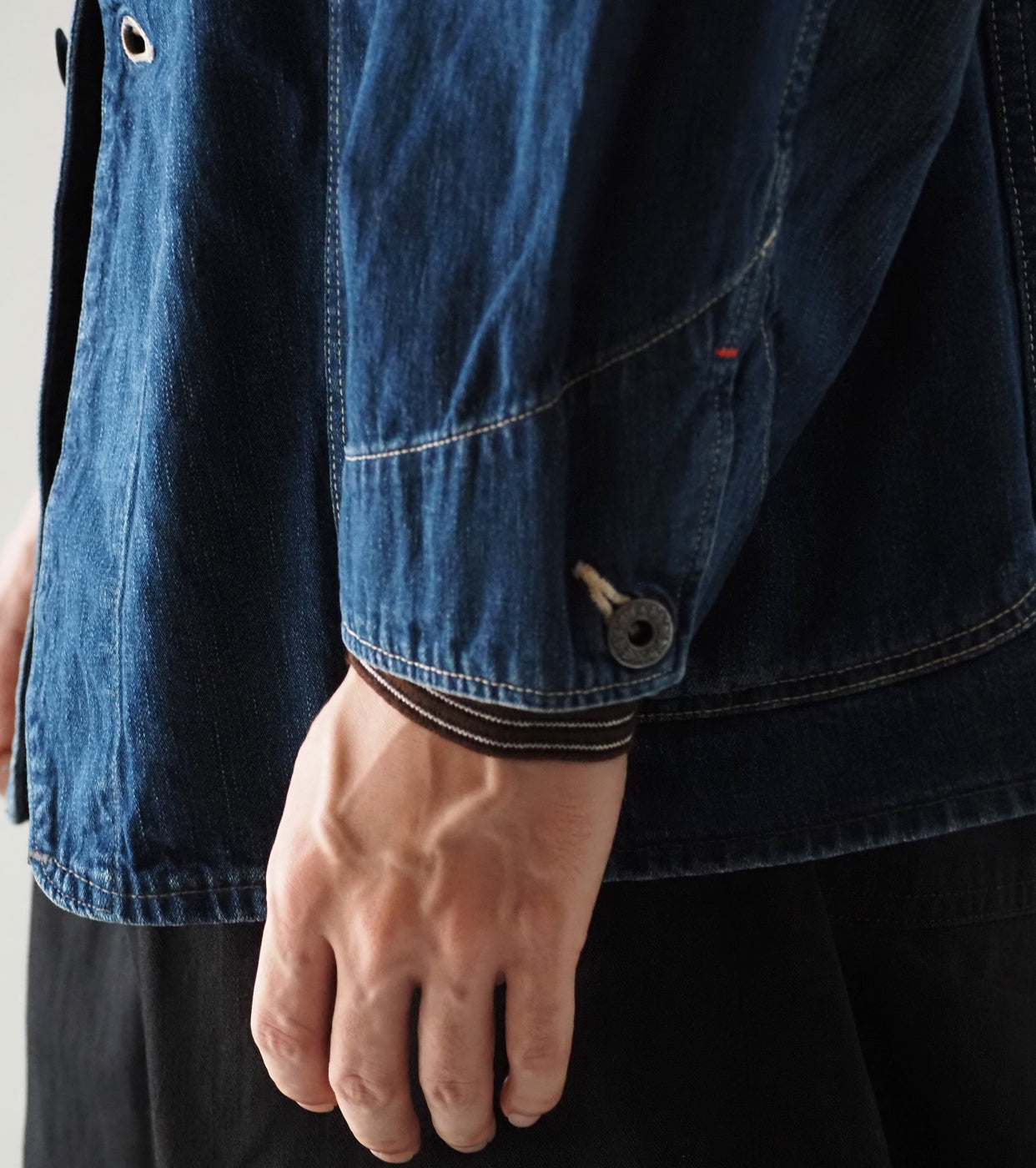 Orslow WWⅡ シンプリファイド デニム カバーオール ,  Vintage Indigo