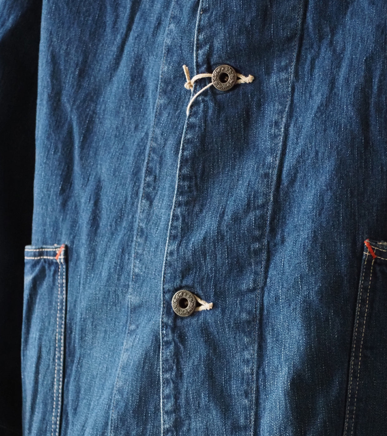 Orslow WWⅡ シンプリファイド デニム カバーオール ,  Vintage Indigo