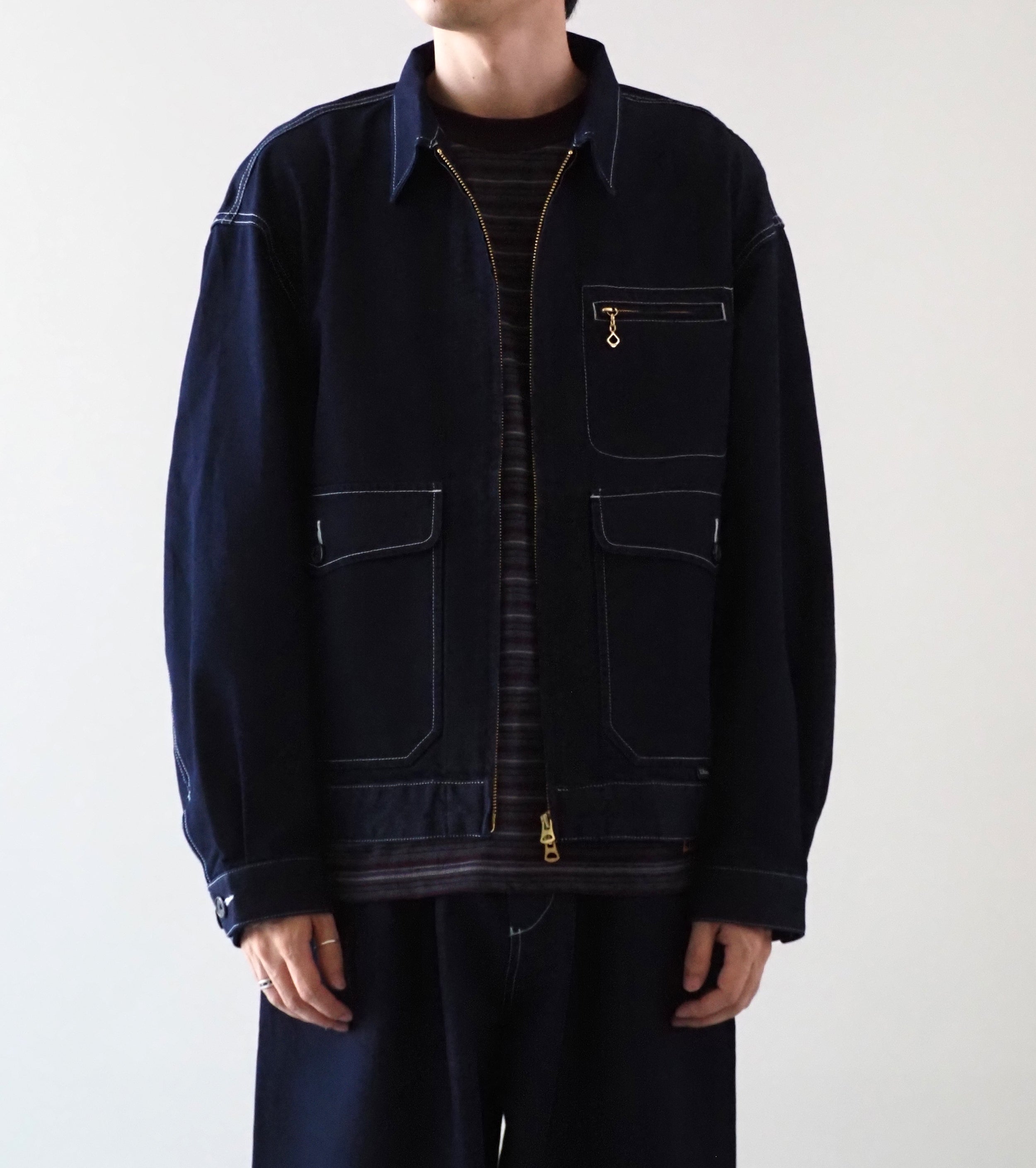 L.L.Bean JAPAN EDITION Men's Pathfinder Denim Jacket, Indigo Blue
