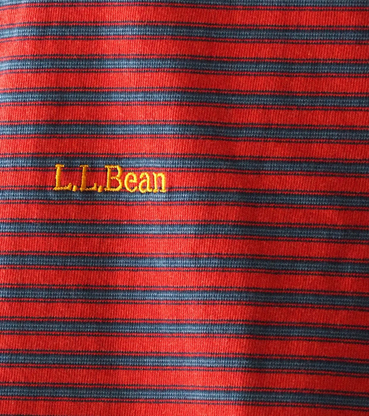 L.L.Bean JAPAN EDITION ウィメンズ ユニオン ロング スリーブ ストライプ ティー , Scarlet × Sax × Navy