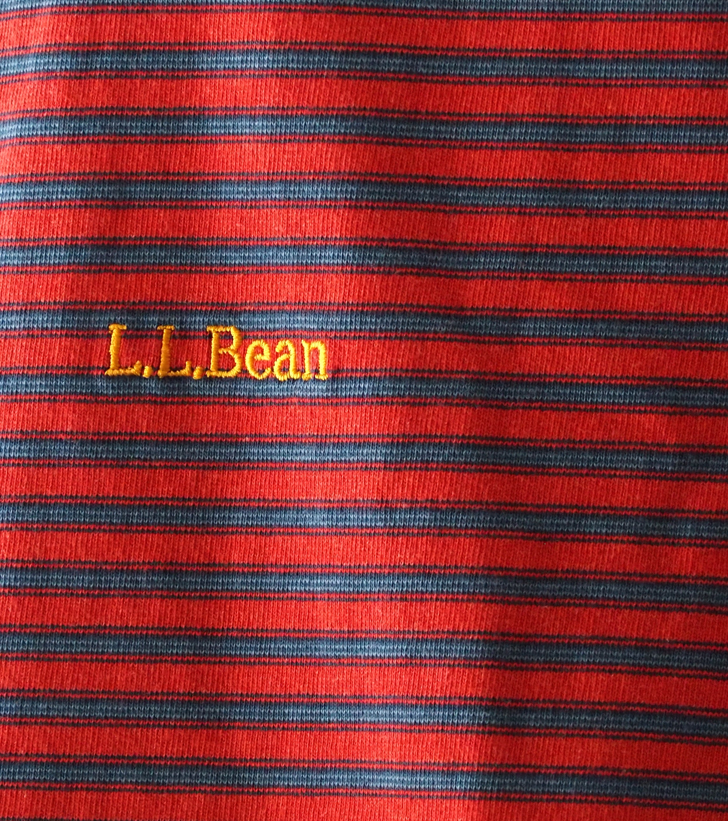 L.L.Bean JAPAN EDITION ウィメンズ ユニオン ロング スリーブ ストライプ ティー , Scarlet × Sax × Navy