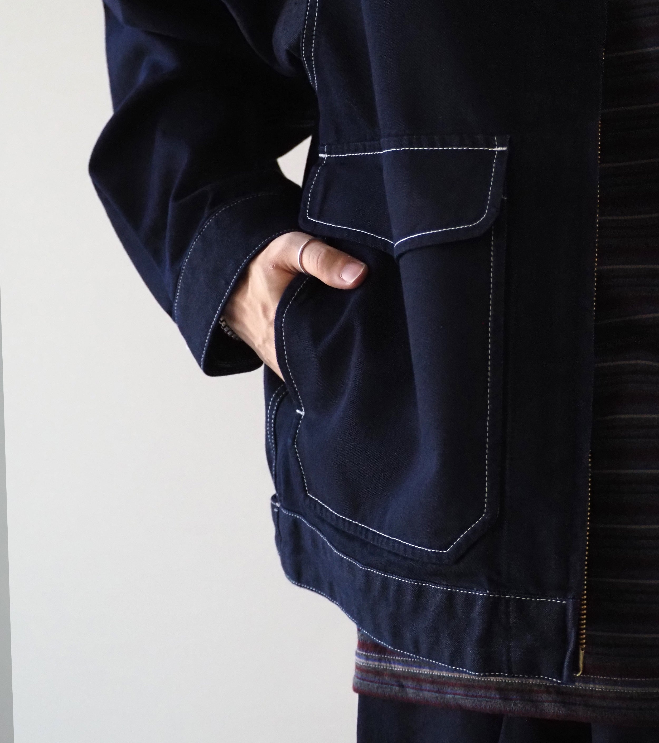 L.L.Bean JAPAN EDITION Men's Pathfinder Denim Jacket, Indigo Blue