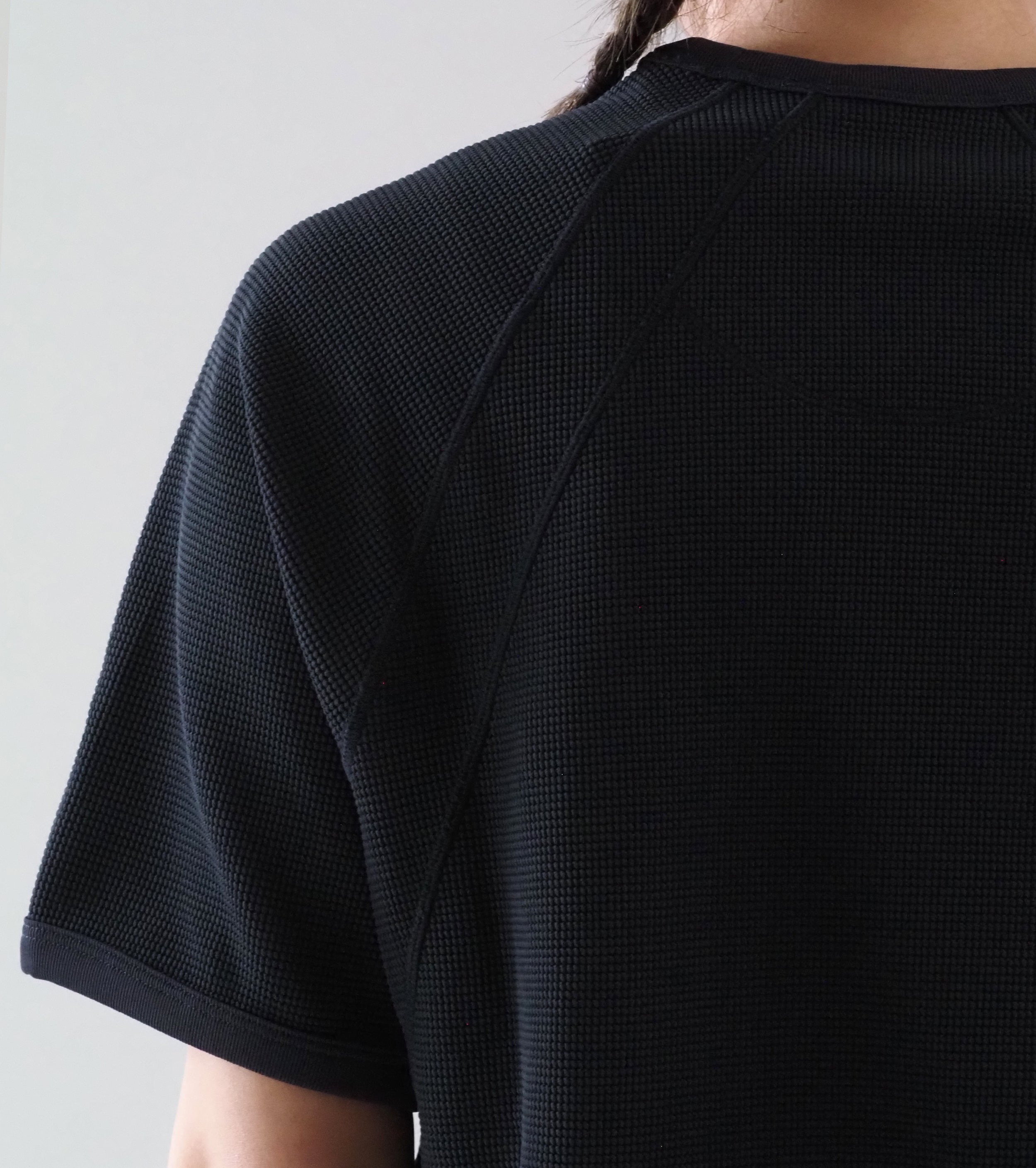 Goldwin レディース メッシュ ワッフル アクチノイド ティーシャツ , Ebony Gray