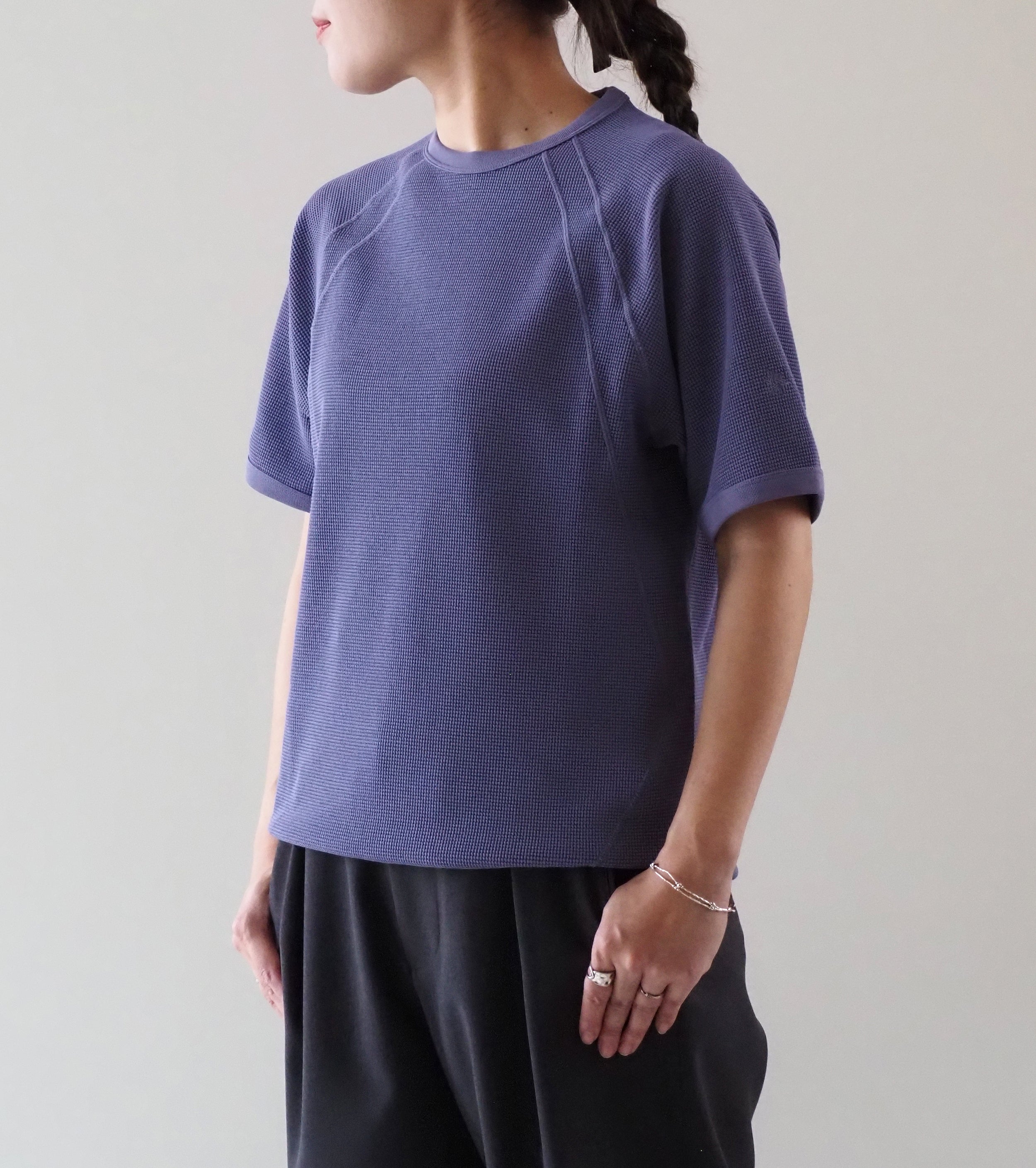 Goldwin レディース メッシュ ワッフル アクチノイド ティーシャツ , Light Wisteria
