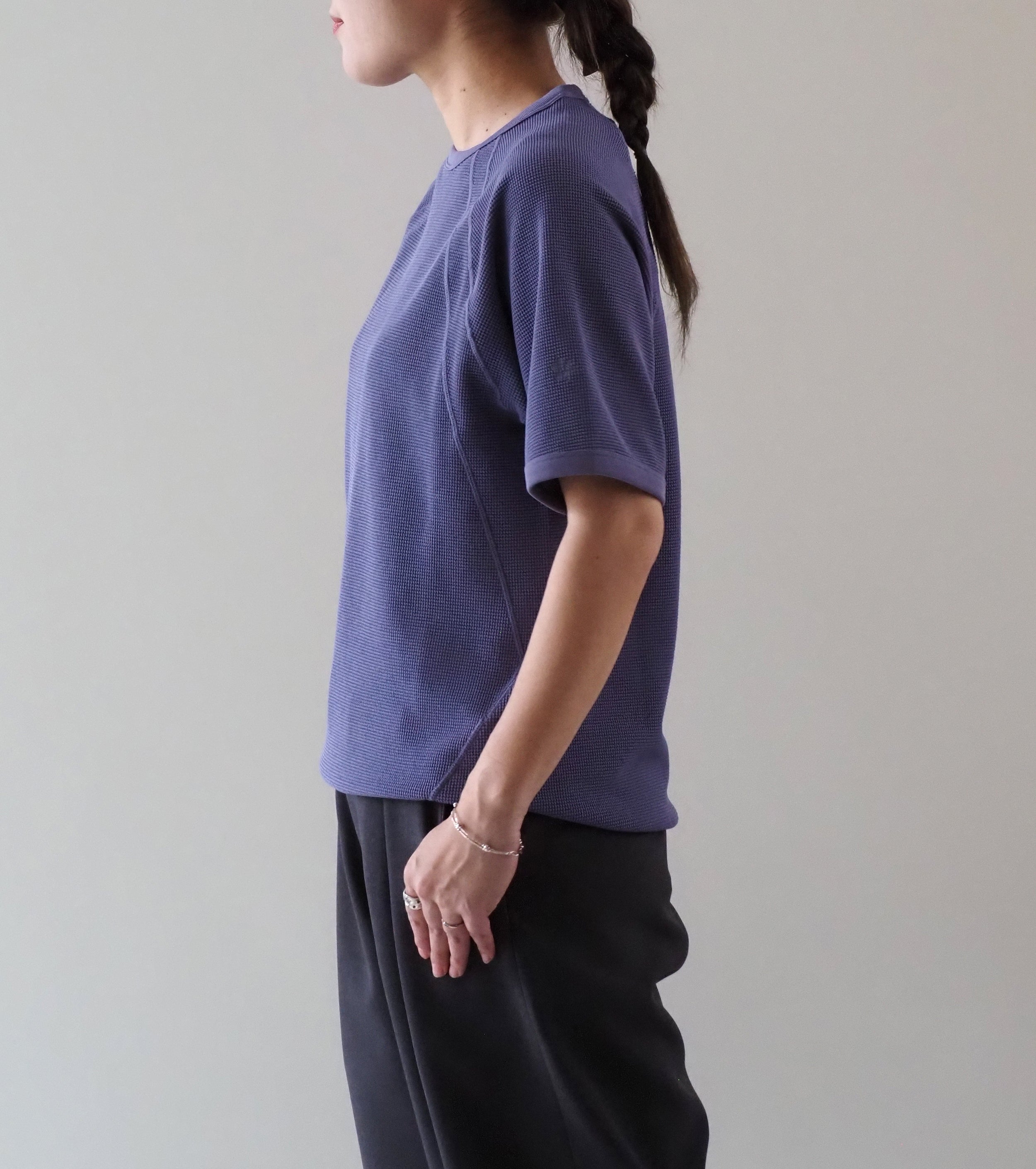 Goldwin レディース メッシュ ワッフル アクチノイド ティーシャツ , Light Wisteria