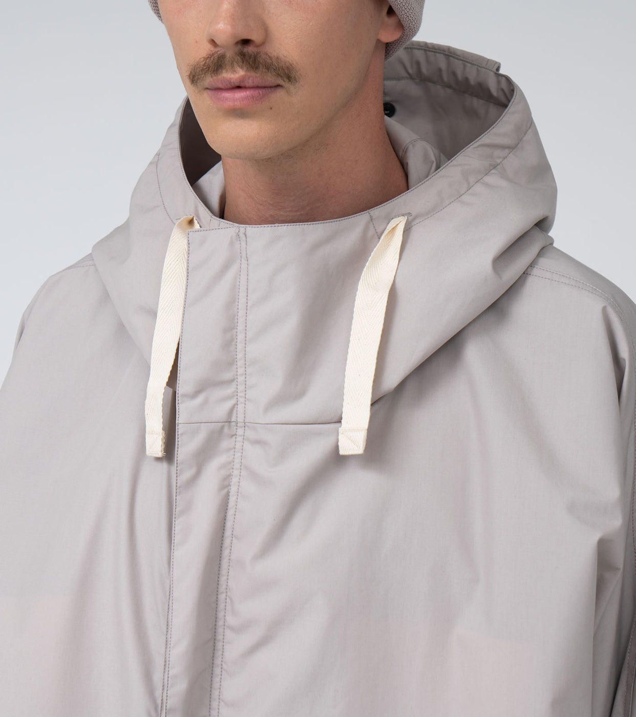 nanamica Hooded Deck Jacket , Gray Beige