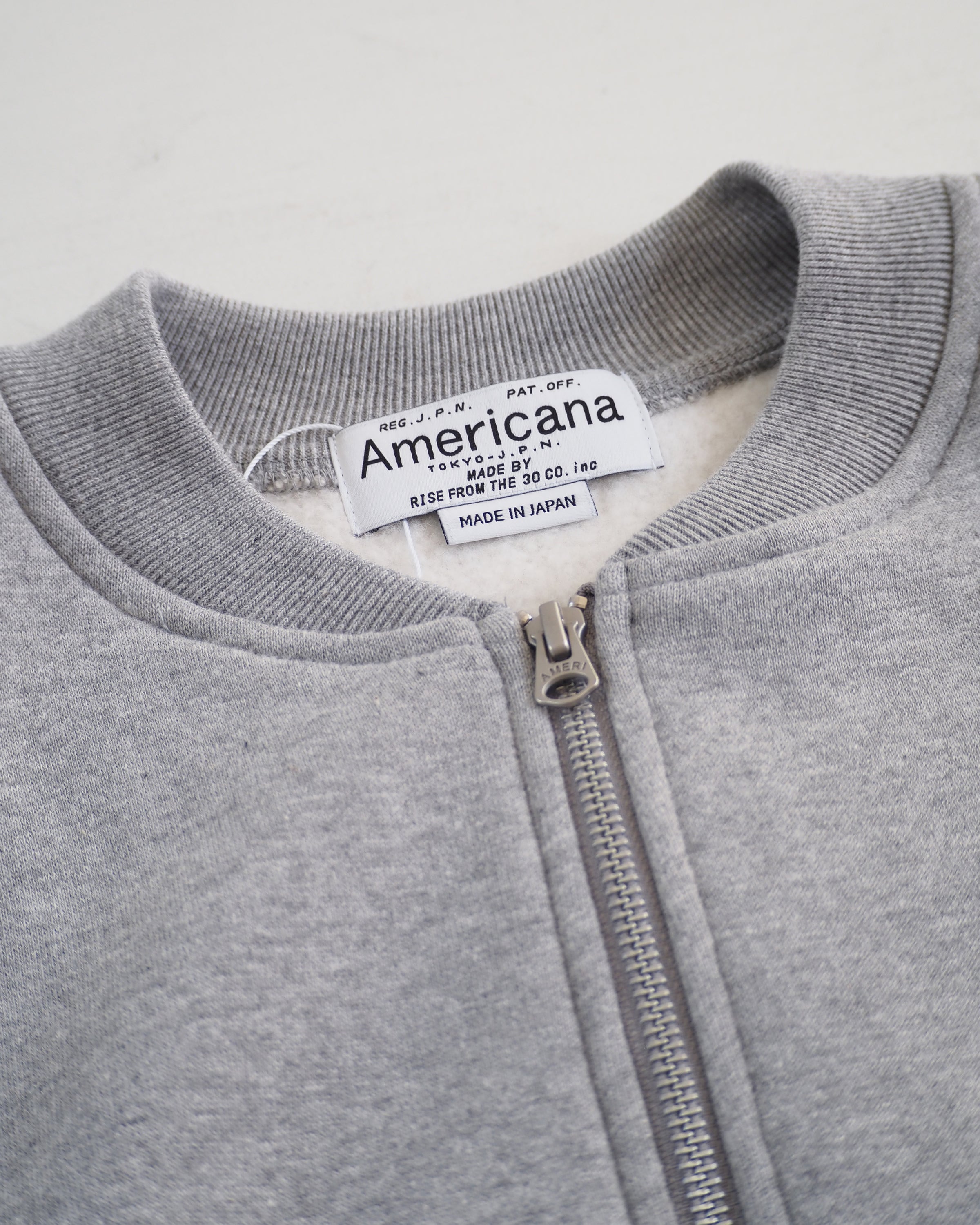 Americana MA-1 Type Sweatshirt Blouson, Moku Gray