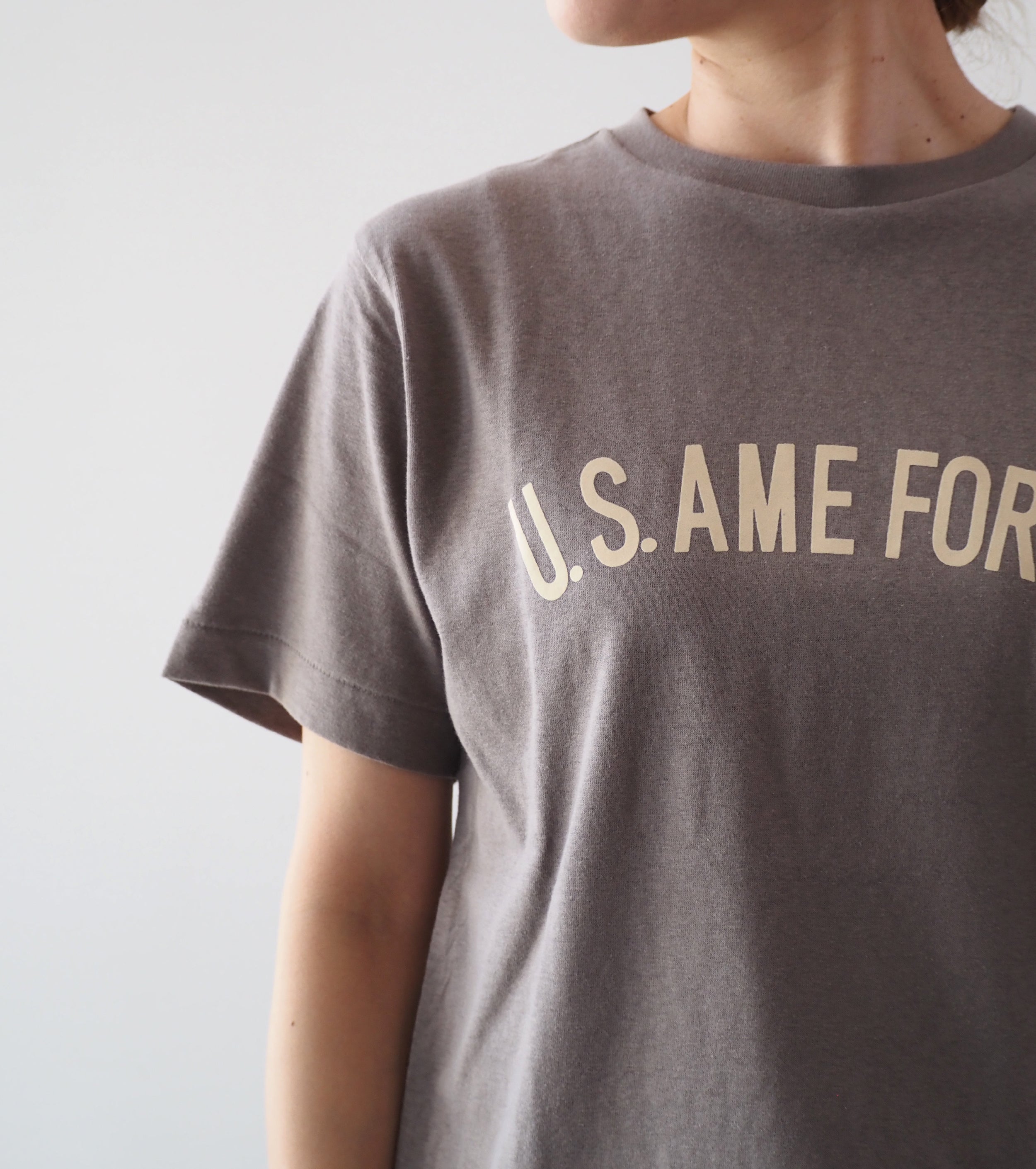 Americana Remake  Print Tee Shirts, Taupe