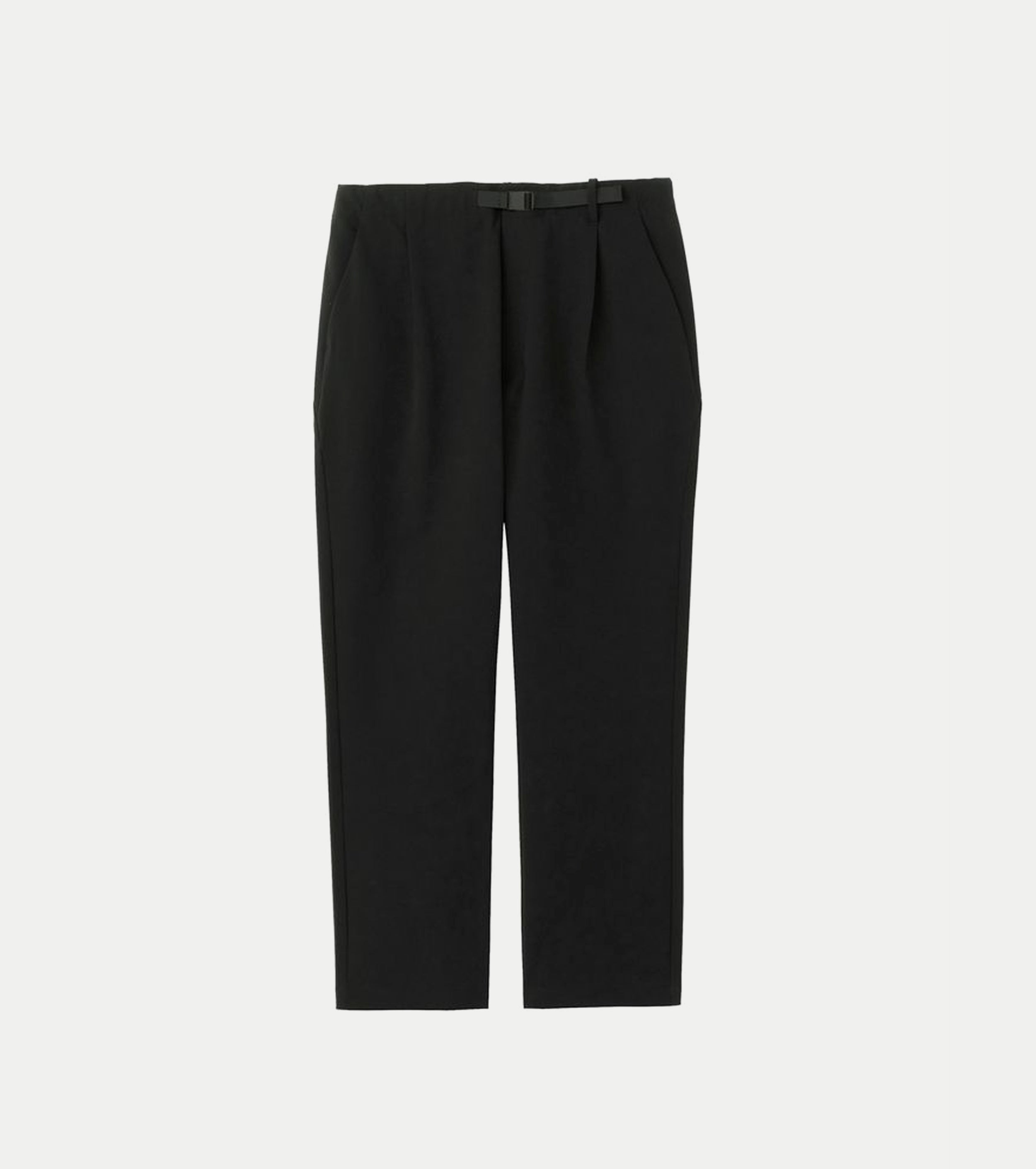 Goldwin One Tuck Tapered Stretch Pants, Black