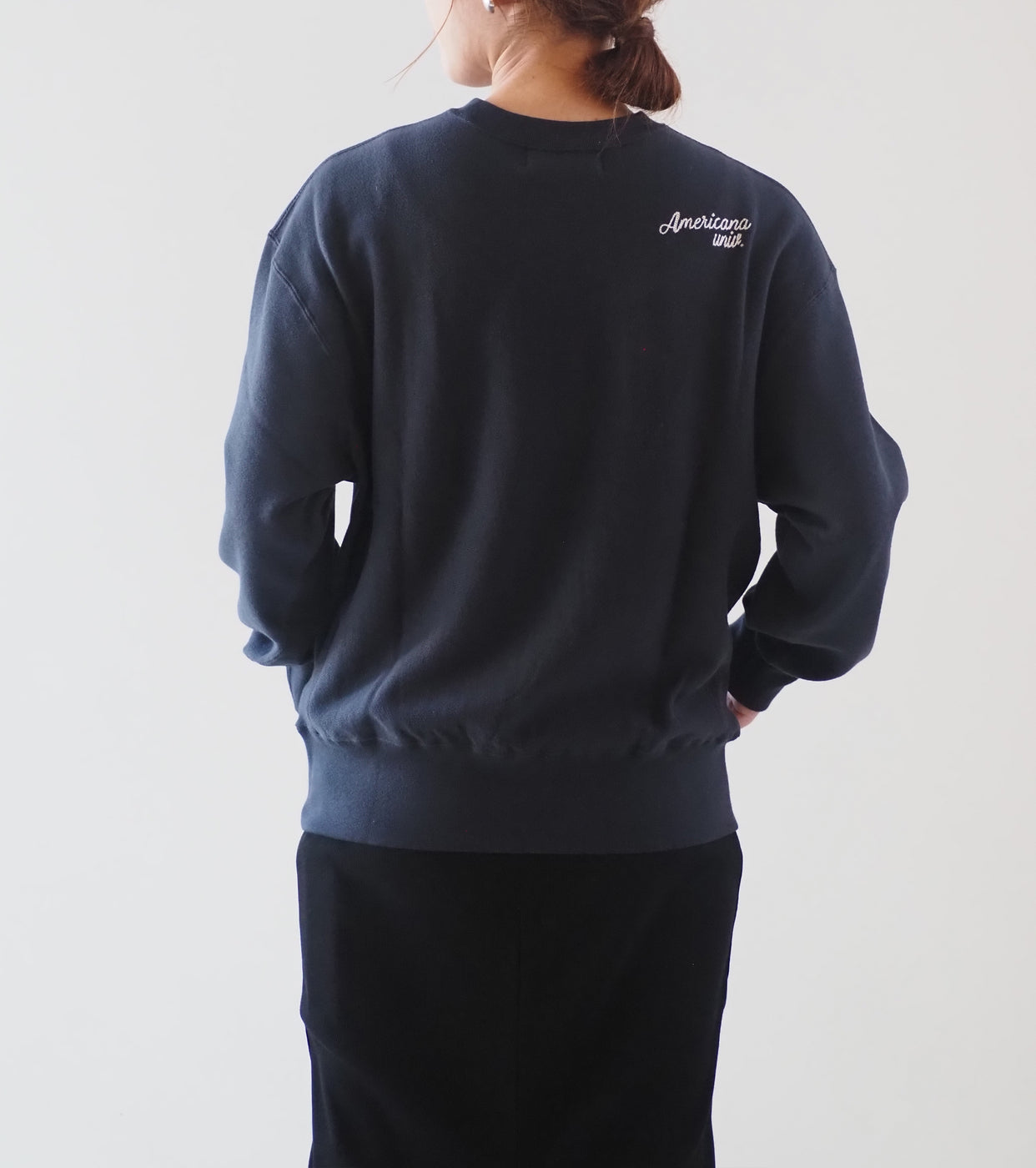 Americana 14 Gauge Crew Neck Sweatshirt , Sumikuro