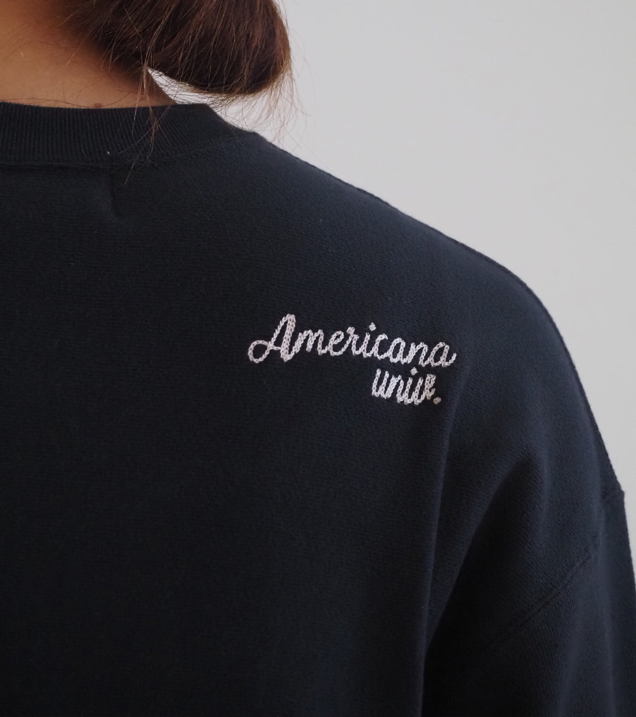 Americana 14 Gauge Crew Neck Sweatshirt , Sumikuro