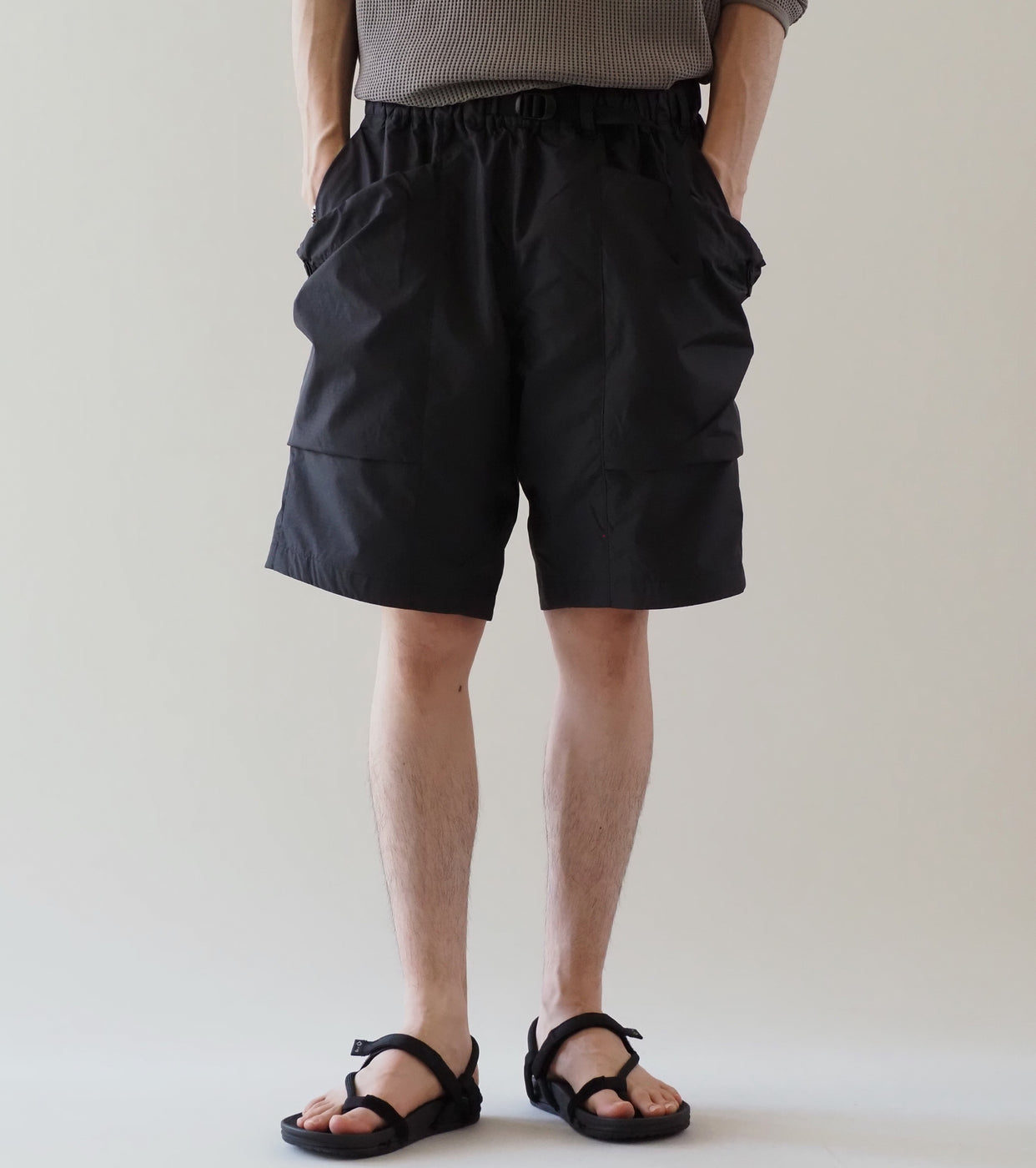 Goldwin リップストップ ショーツ , Black