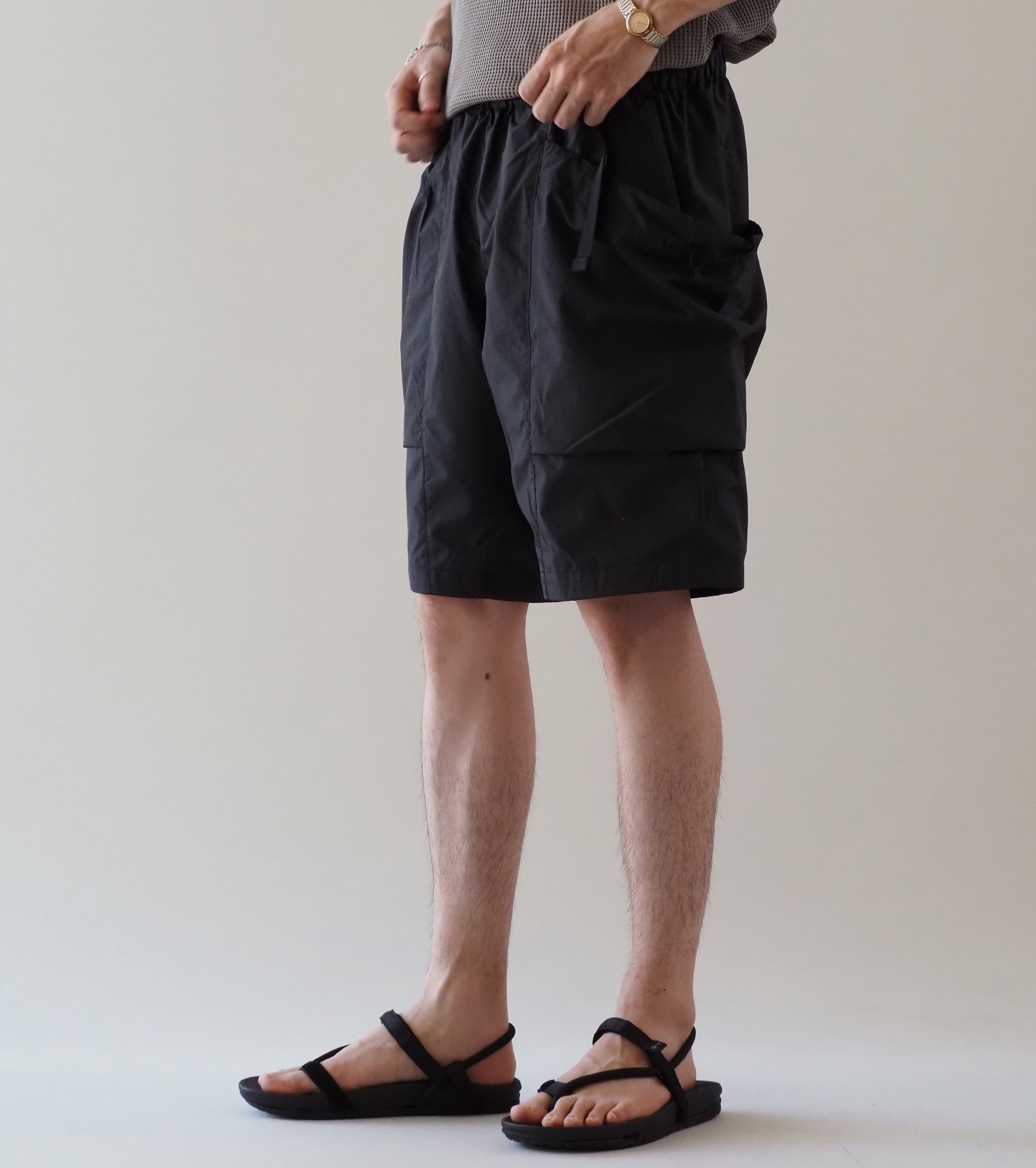 Goldwin リップストップ ショーツ , Black