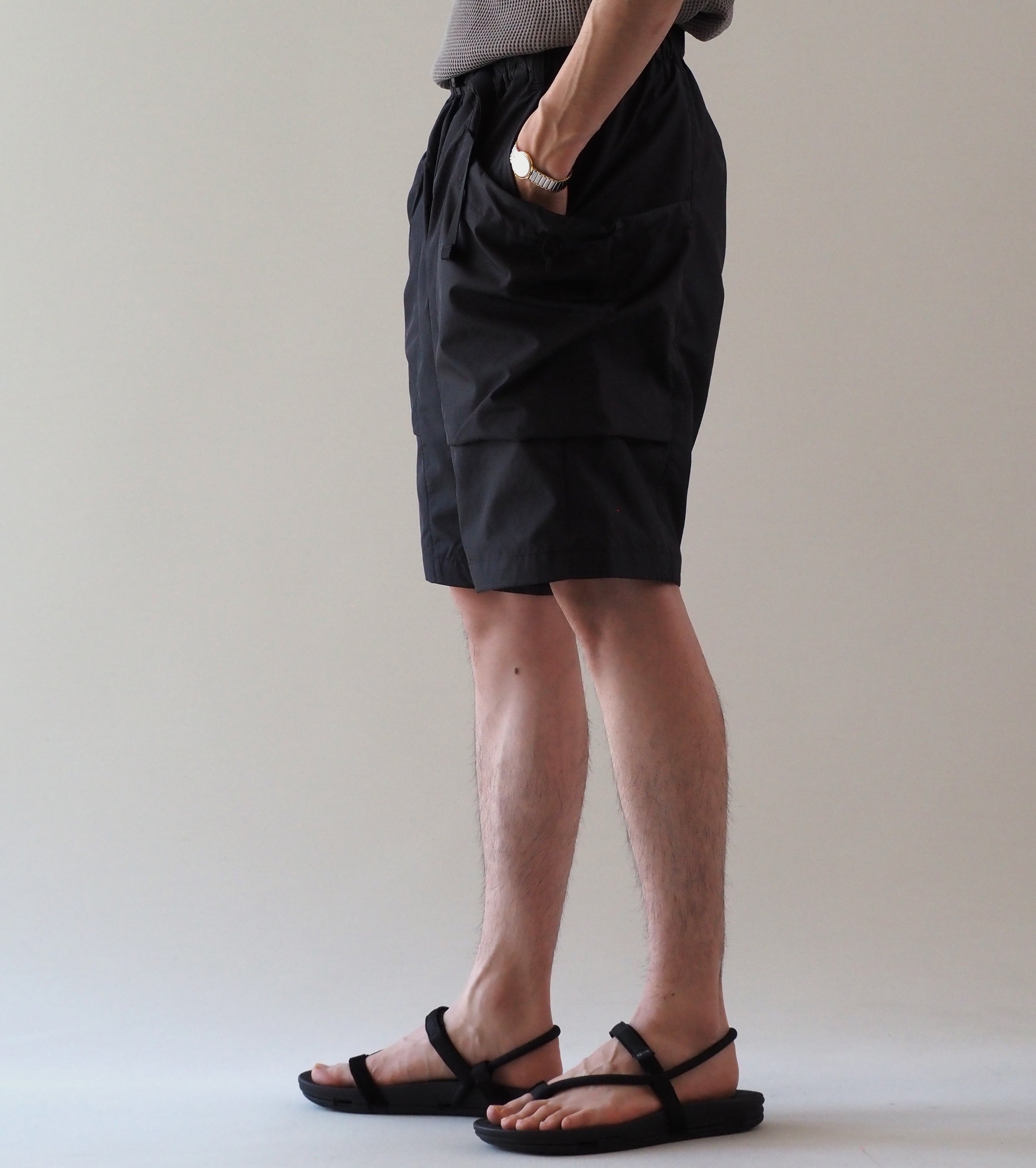 Goldwin リップストップ ショーツ , Black