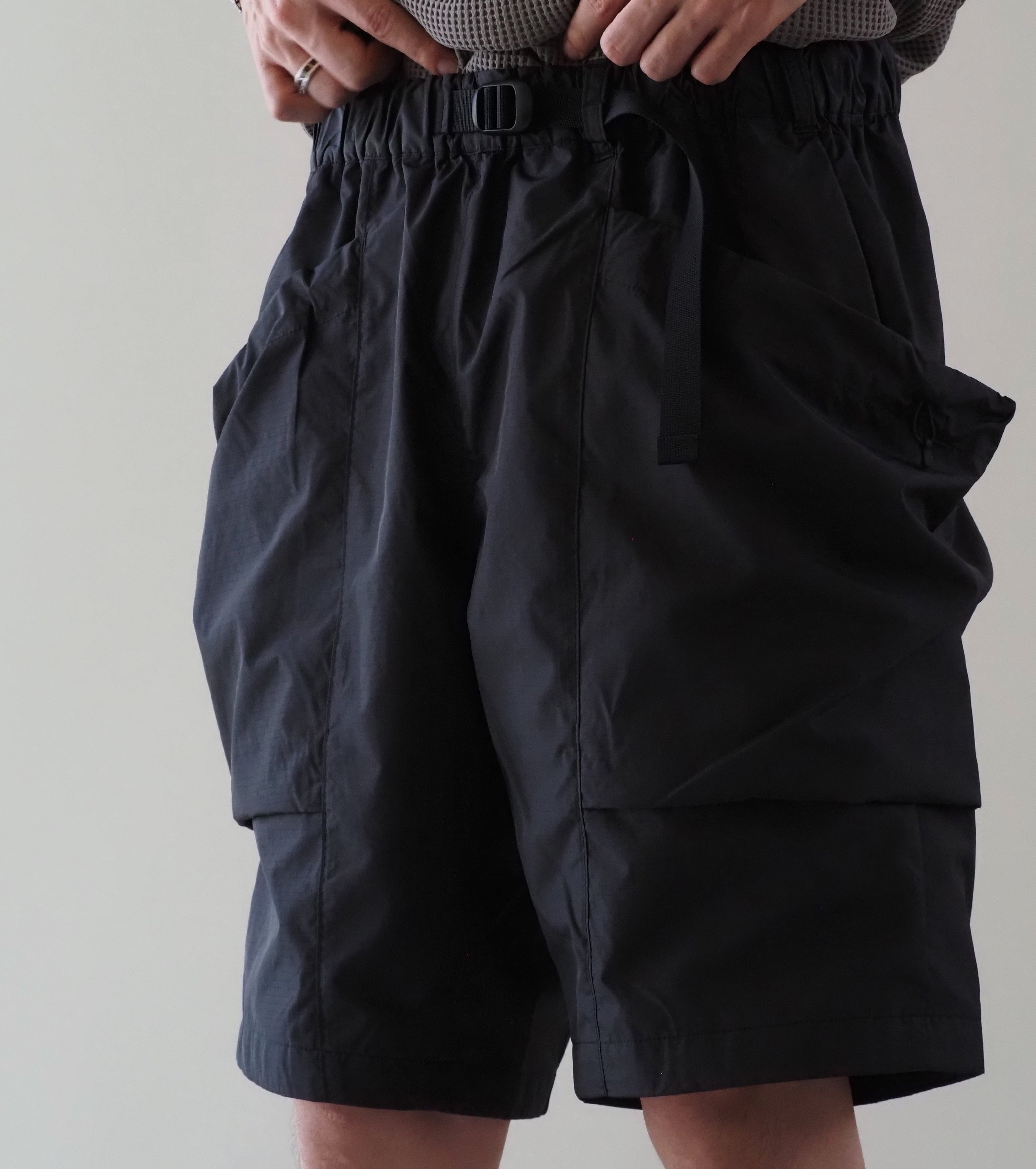 Goldwin リップストップ ショーツ , Black
