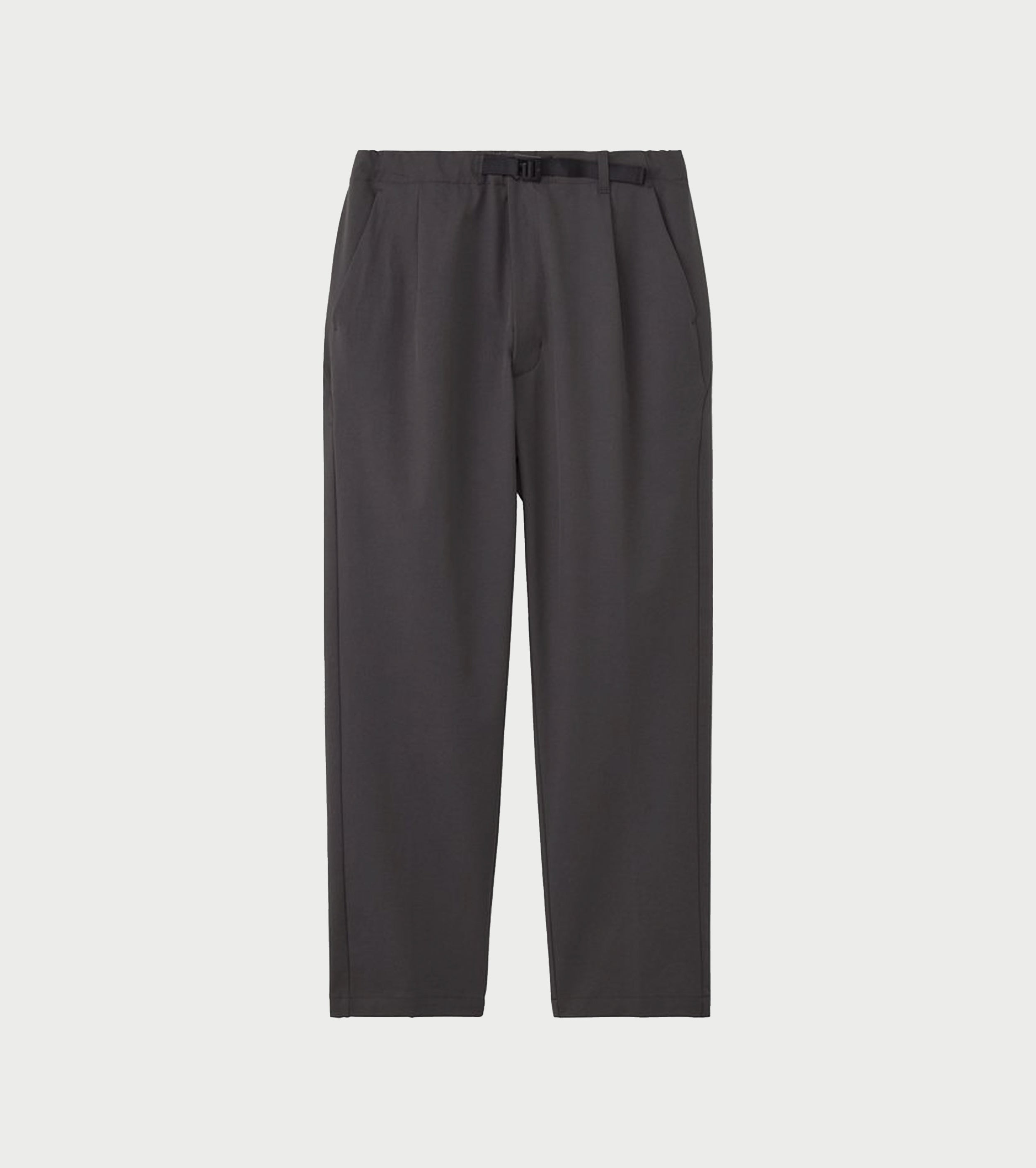 Goldwin One Tuck Tapered Stretch Pants, Deep Charcoal 