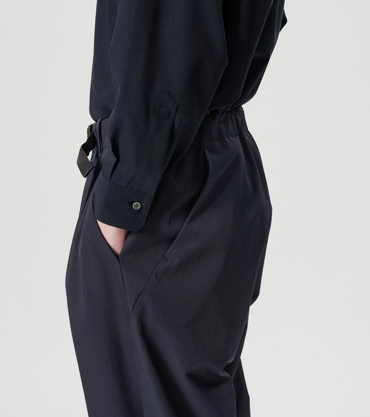 Goldwin ワンタック テーパード ストレッチパンツ, Dark Navy