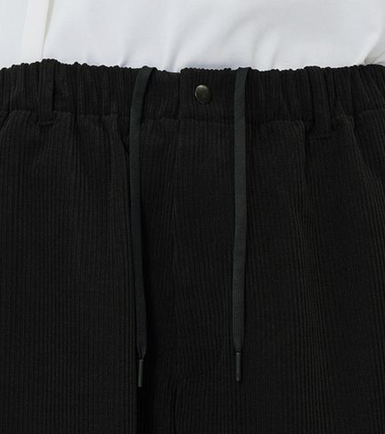 Goldwin Fine Wale Corduroy Straight Pants, Black