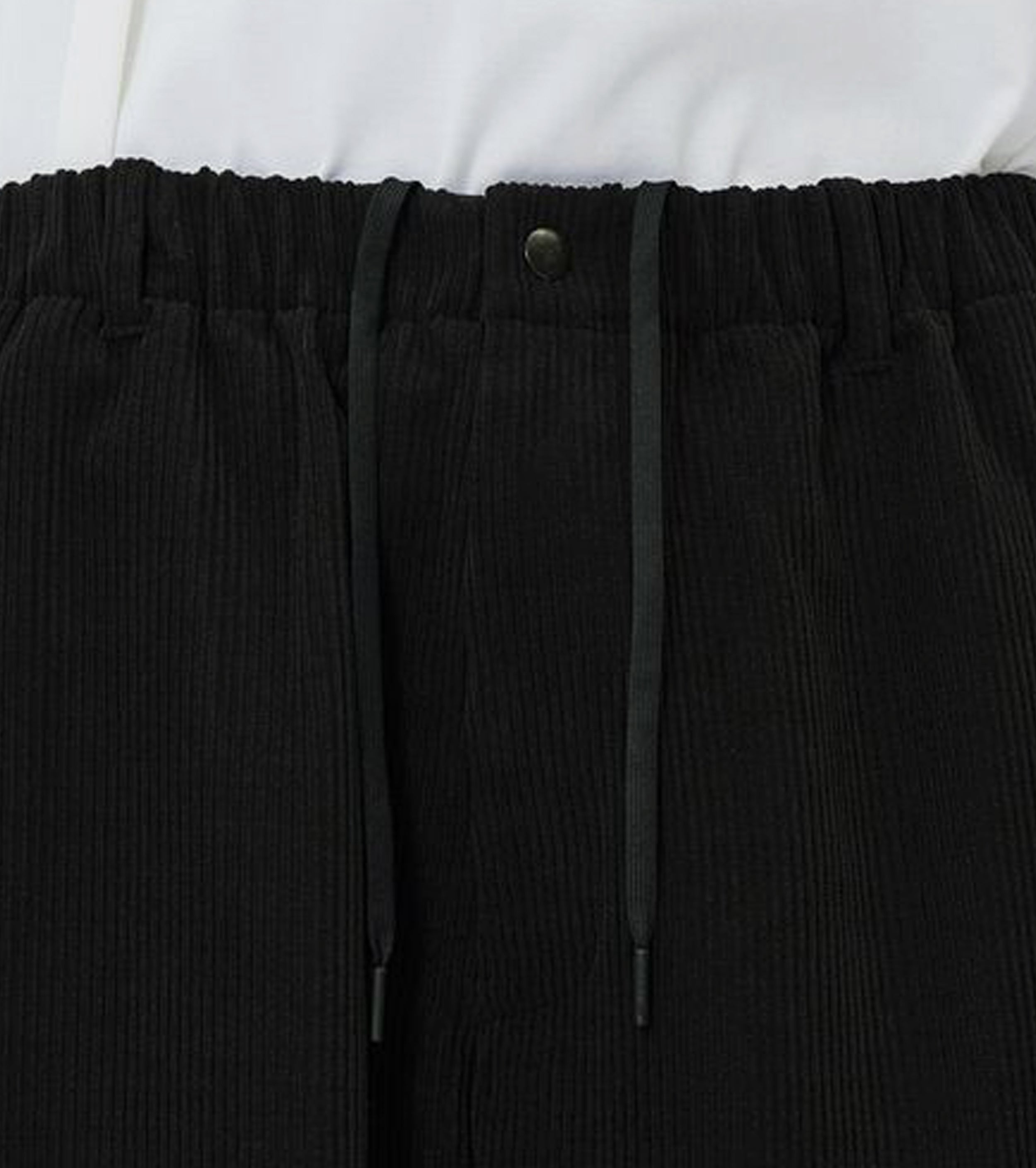 Goldwin Fine Wale Corduroy Straight Pants, Black