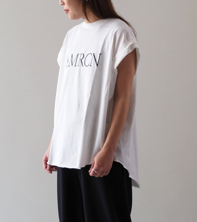 美品　aquagirl Americana別注　バックオープンシャツ ブルー バックオープンアシメニットタンク[品番：MKSW0049880]｜MURUA