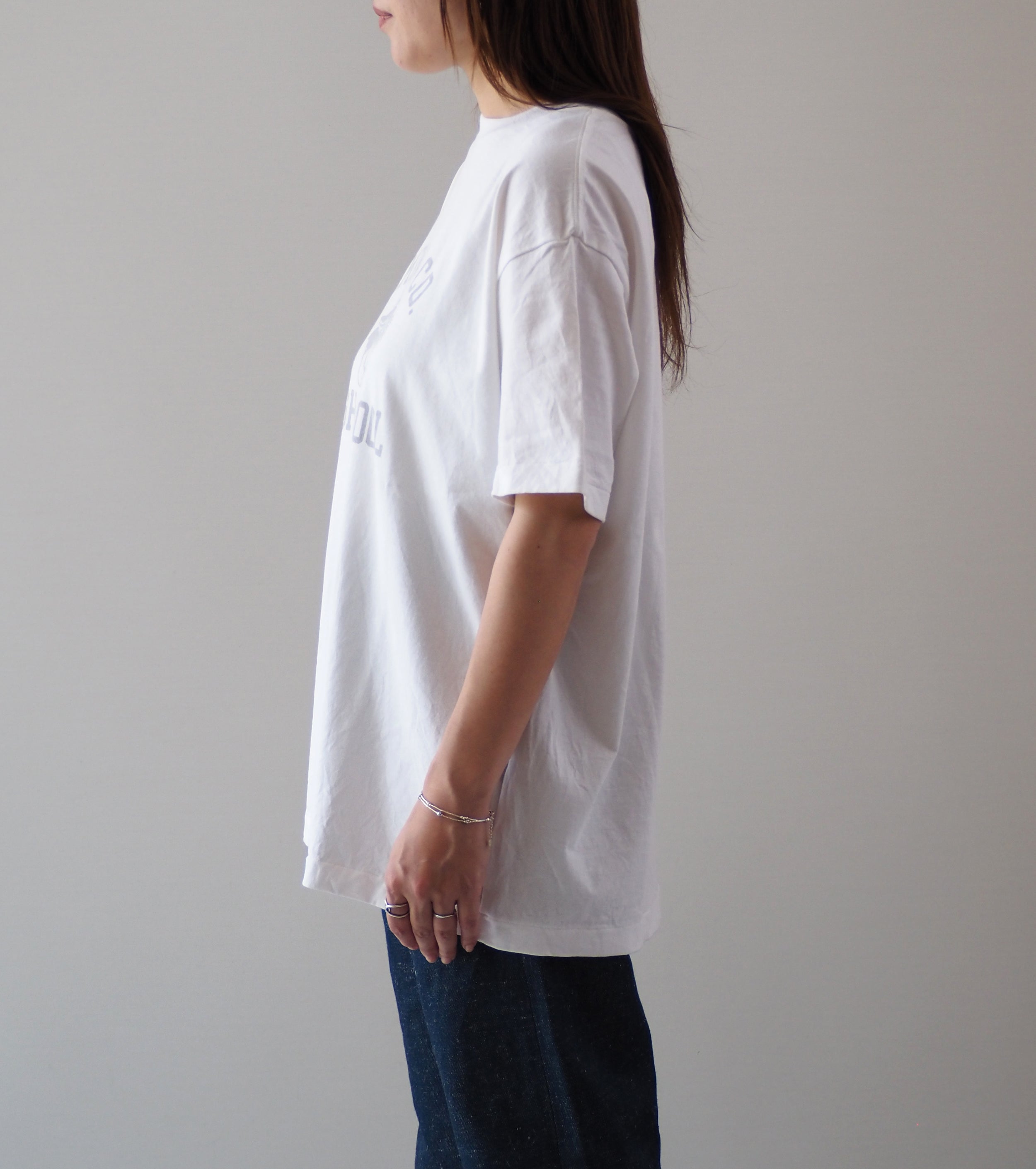 Americana USED加工 ショートスリーブ Tシャツ , White